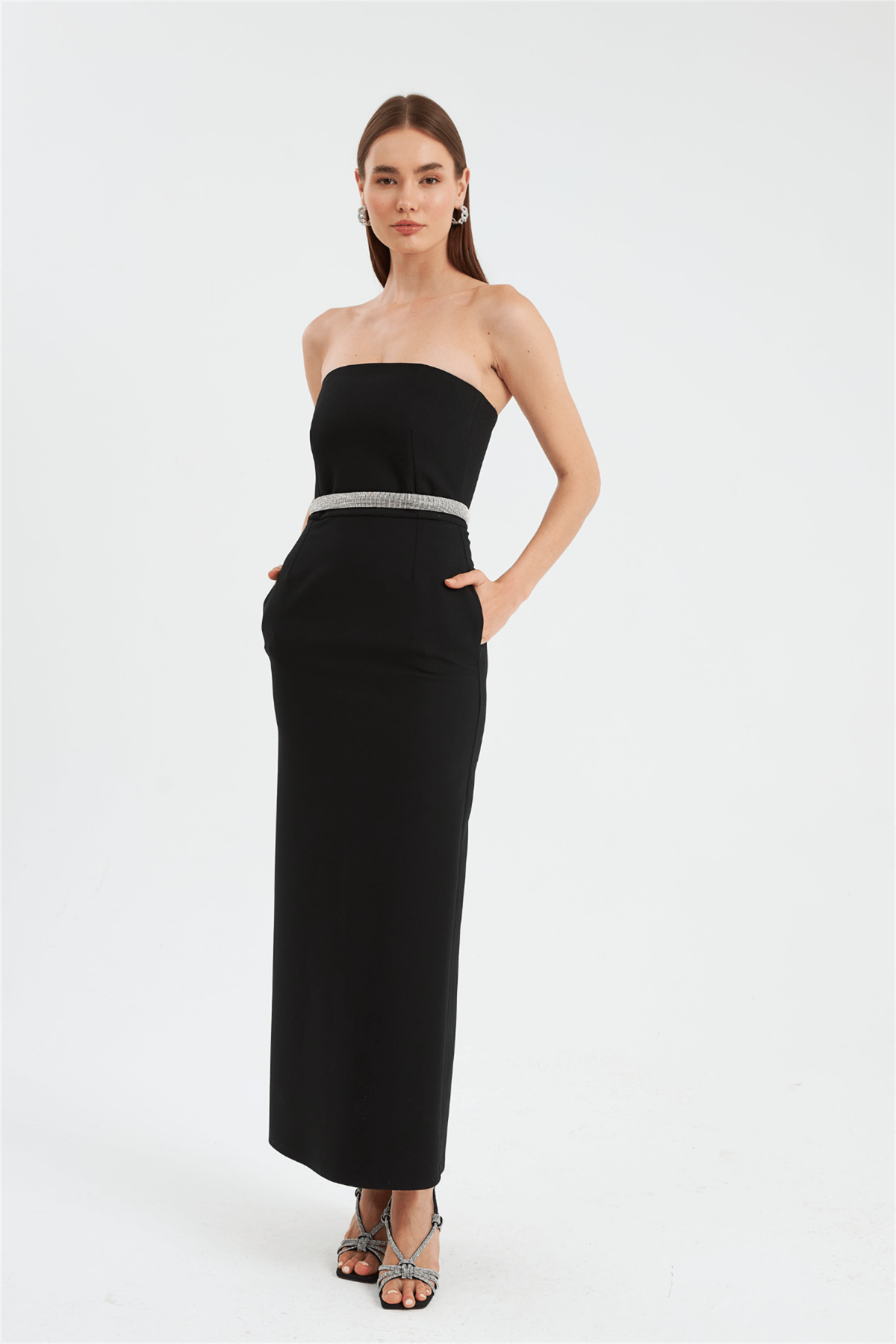 Nok Star Serisi Maxi Dress Siyah