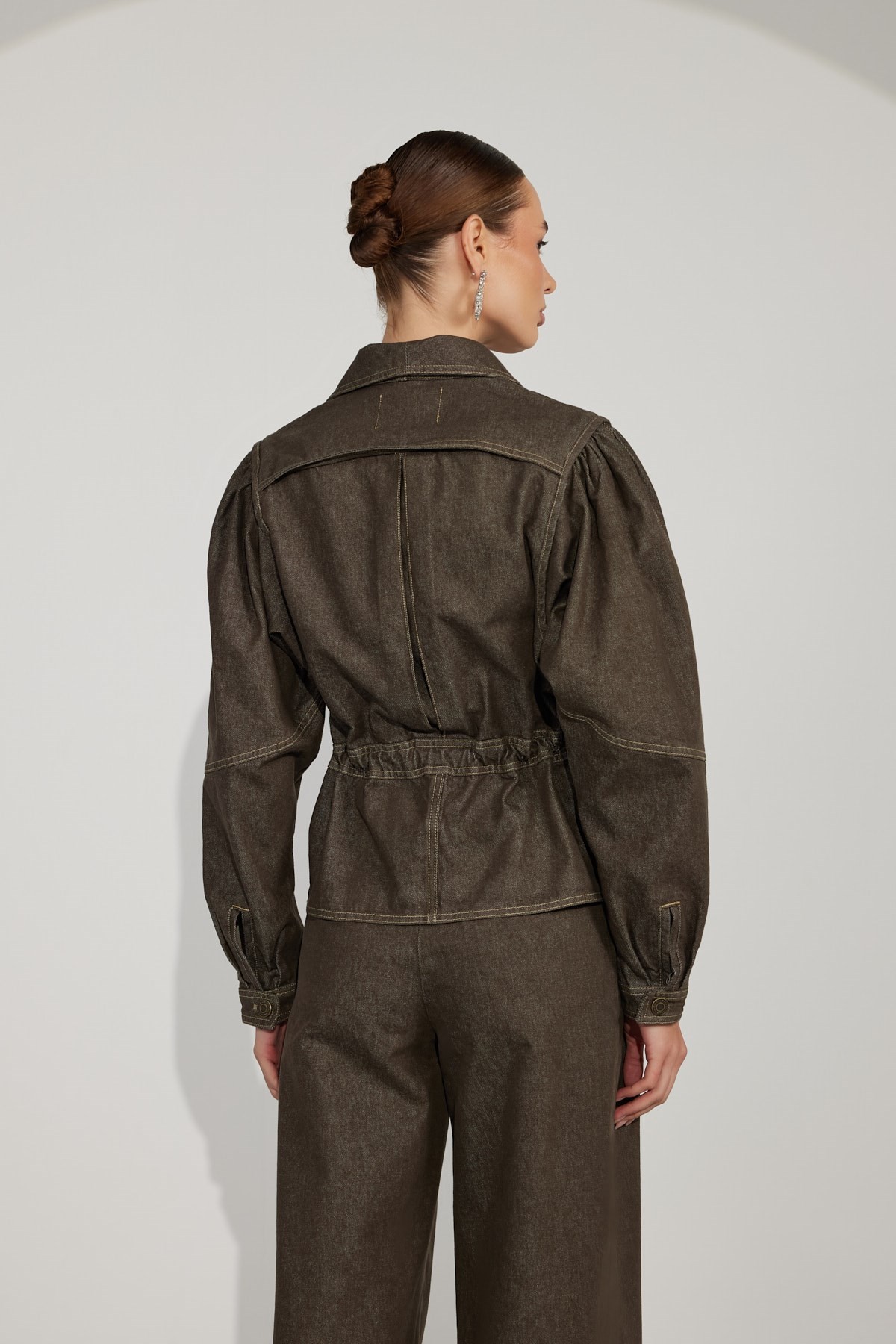 Power Denim Jacket Brown