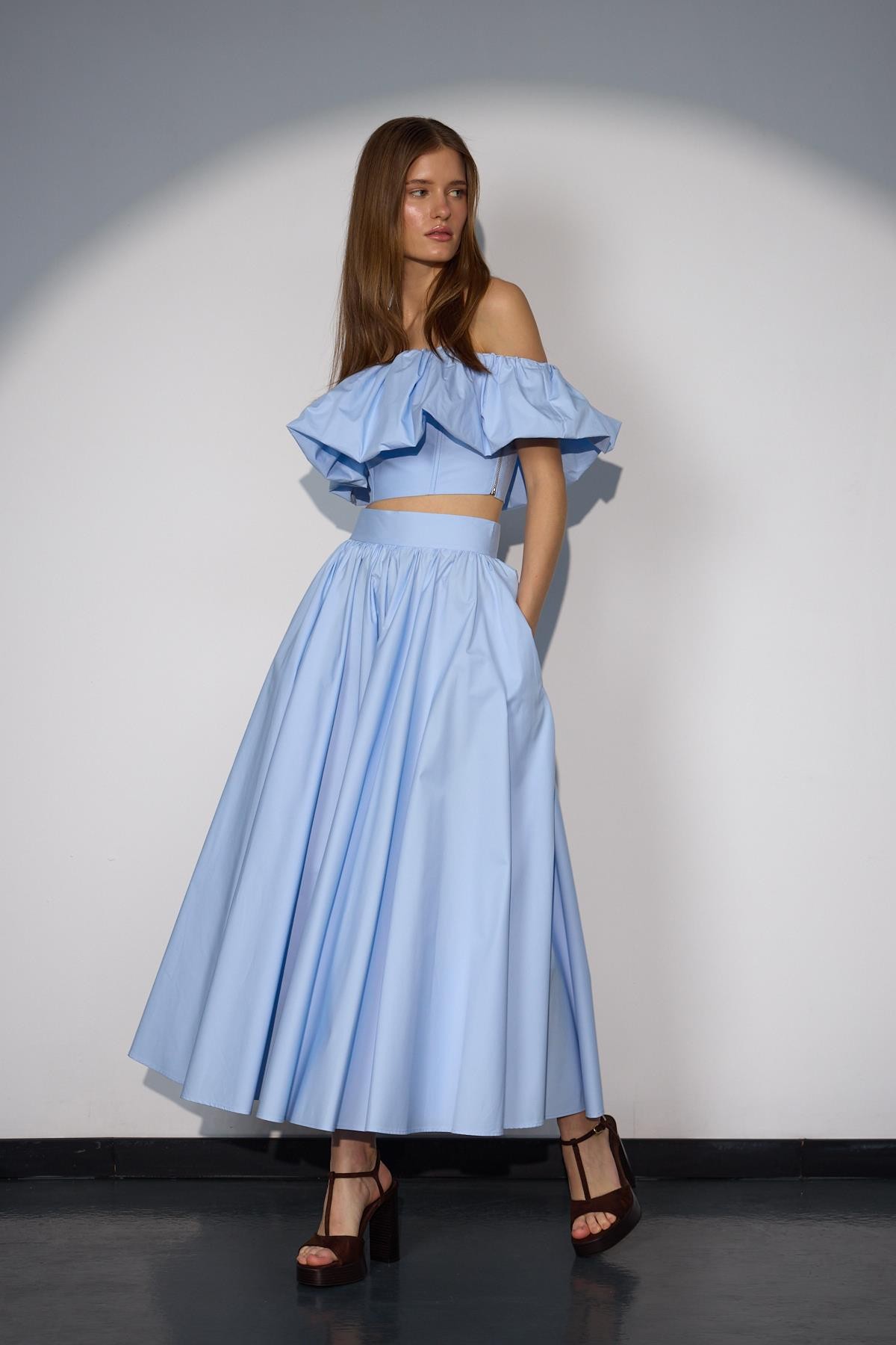 Pure Elegance Maxi Boy Etek Mavi