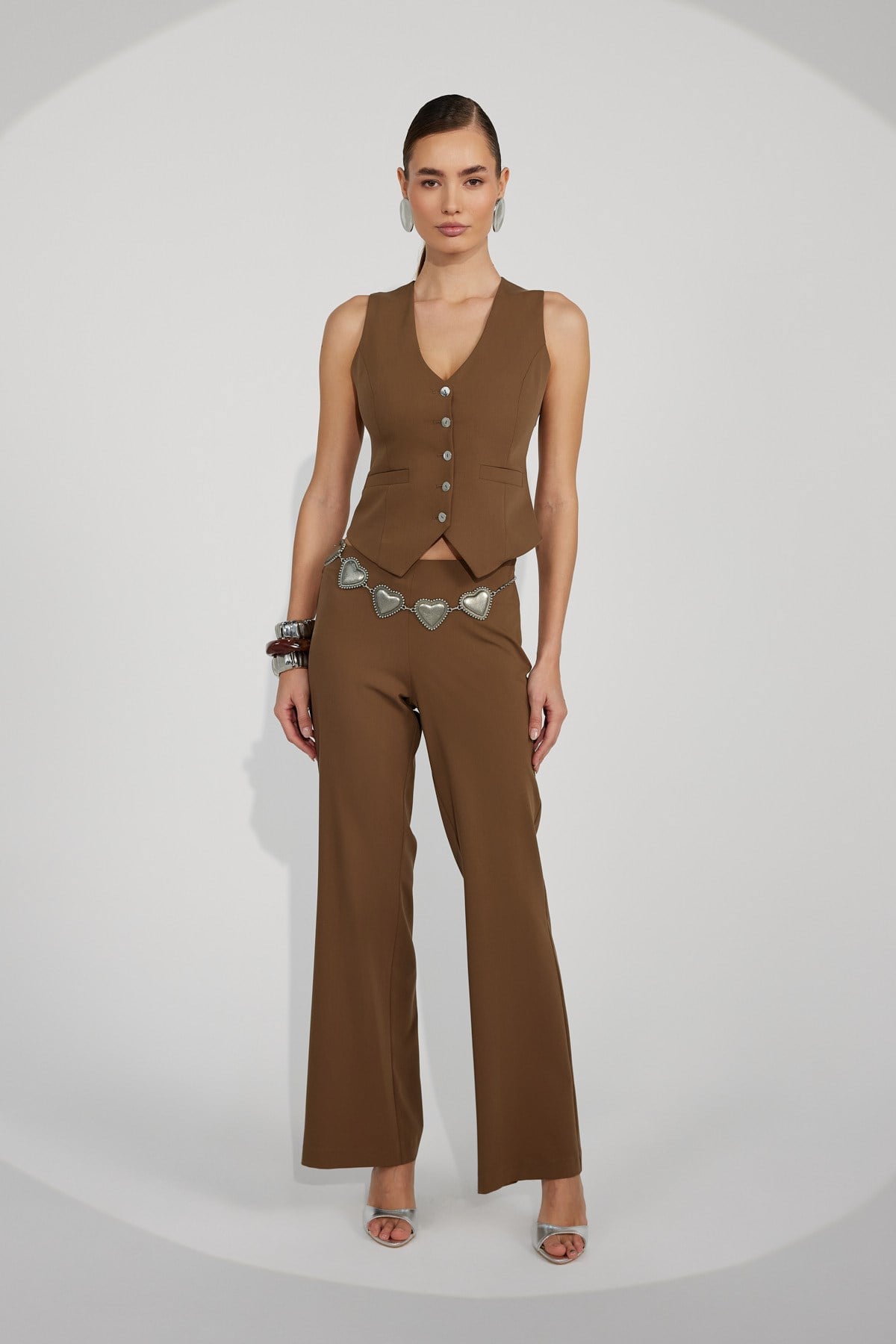 Pure Line Pants Brown
