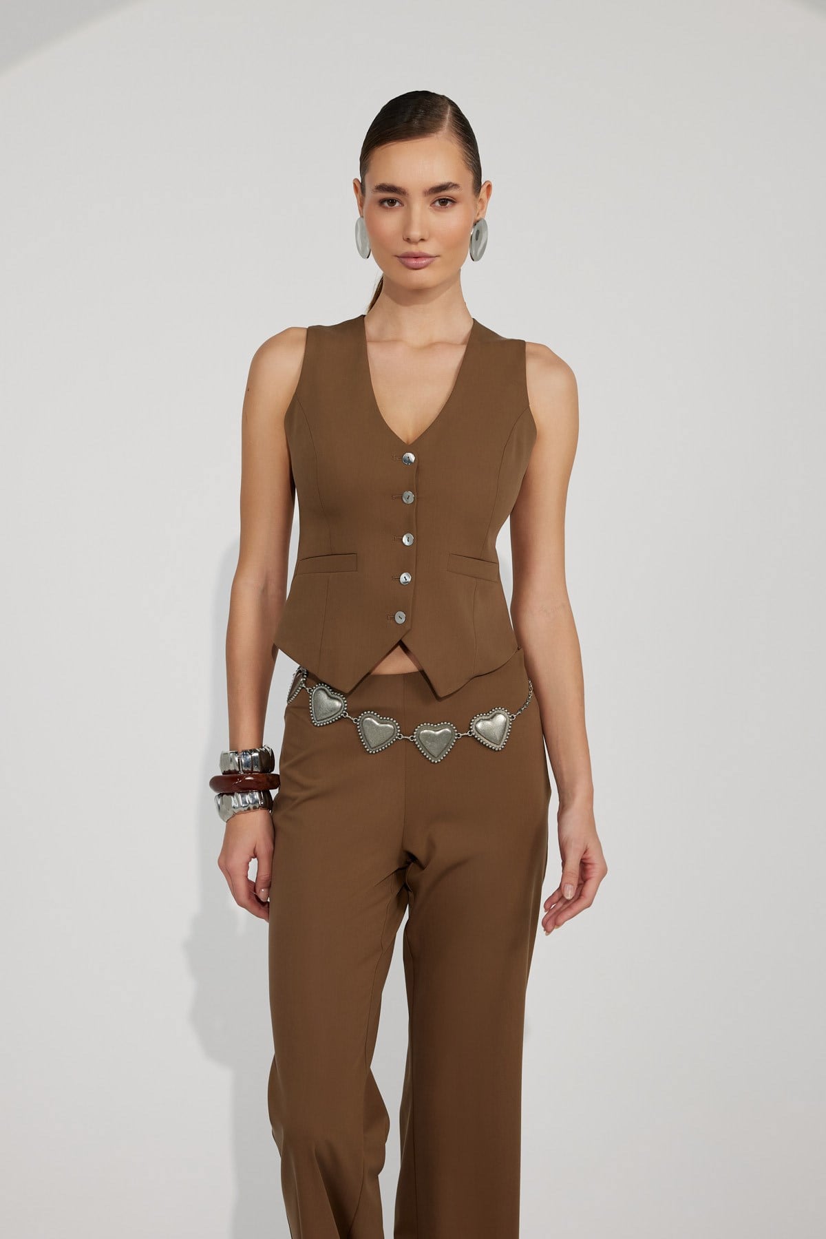 Pure Line Pants Brown