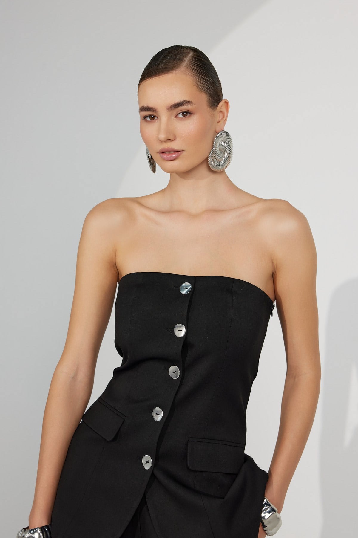 Pure Vest Bustier Black