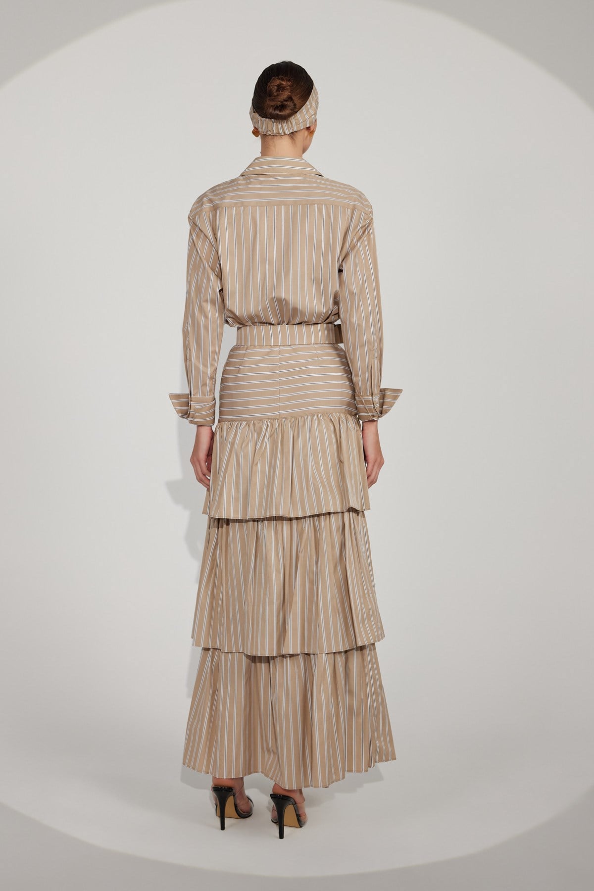 Queen Breeze Maxi Skirt&Belt Beige