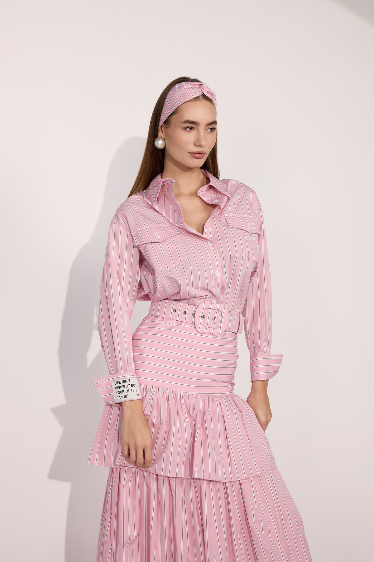 Queen Breeze Maxi Skirt&Belt Pink