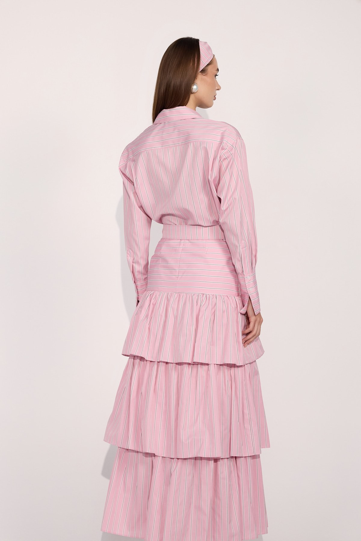 Queen Breeze Maxi Skirt&Belt Pink