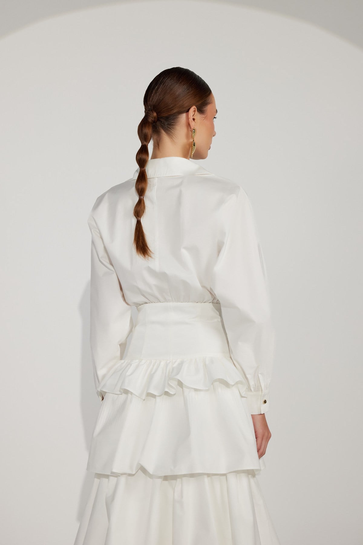Queen Cloud Maxi Dress White