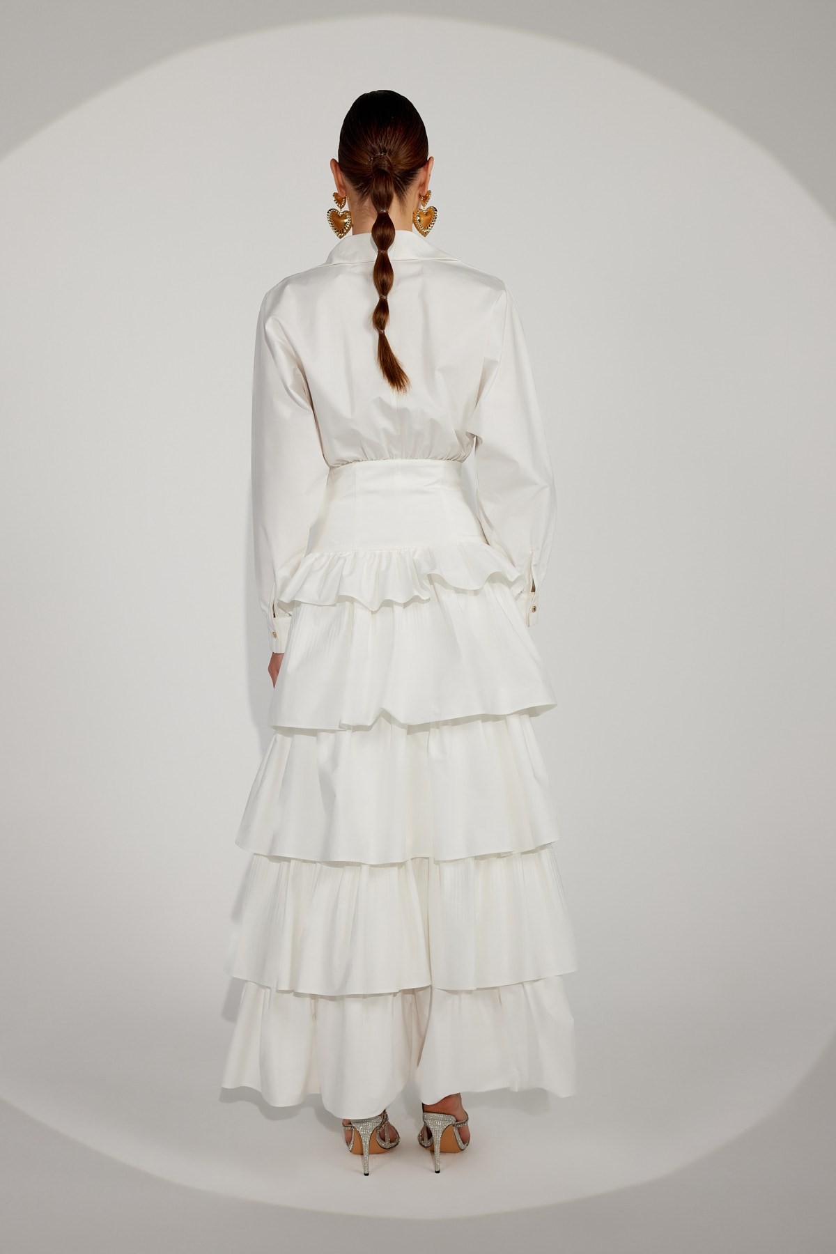 Queen Cloud Maxi Dress White