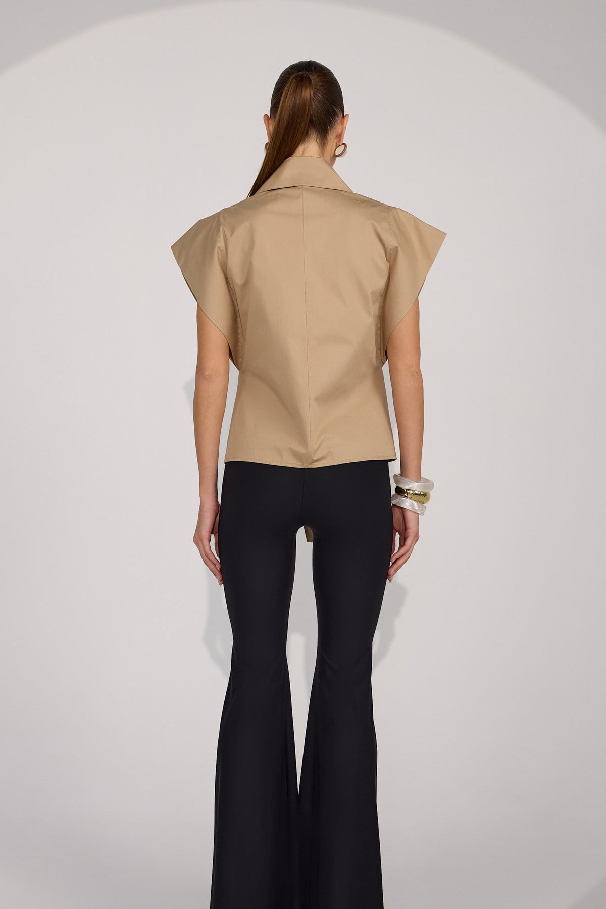 Queen Rose Blouse Bronze Brown