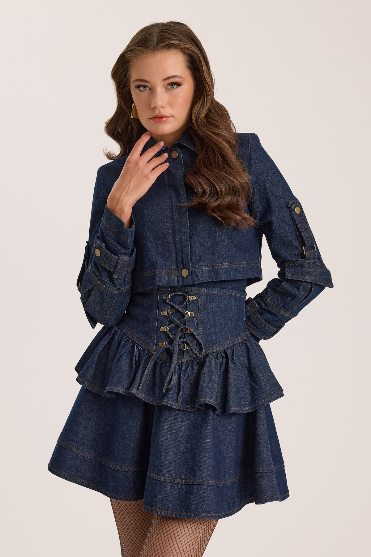 Rock Star Denim Jacket DARK BLUE