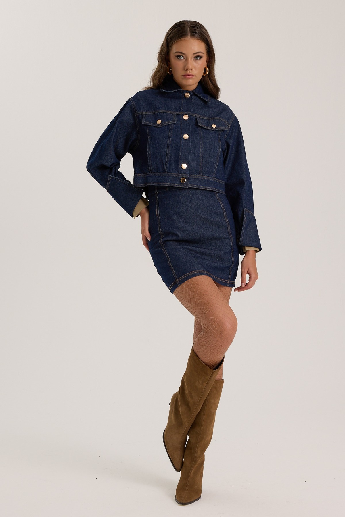 Samantha Denim Jacket DARK BLUE