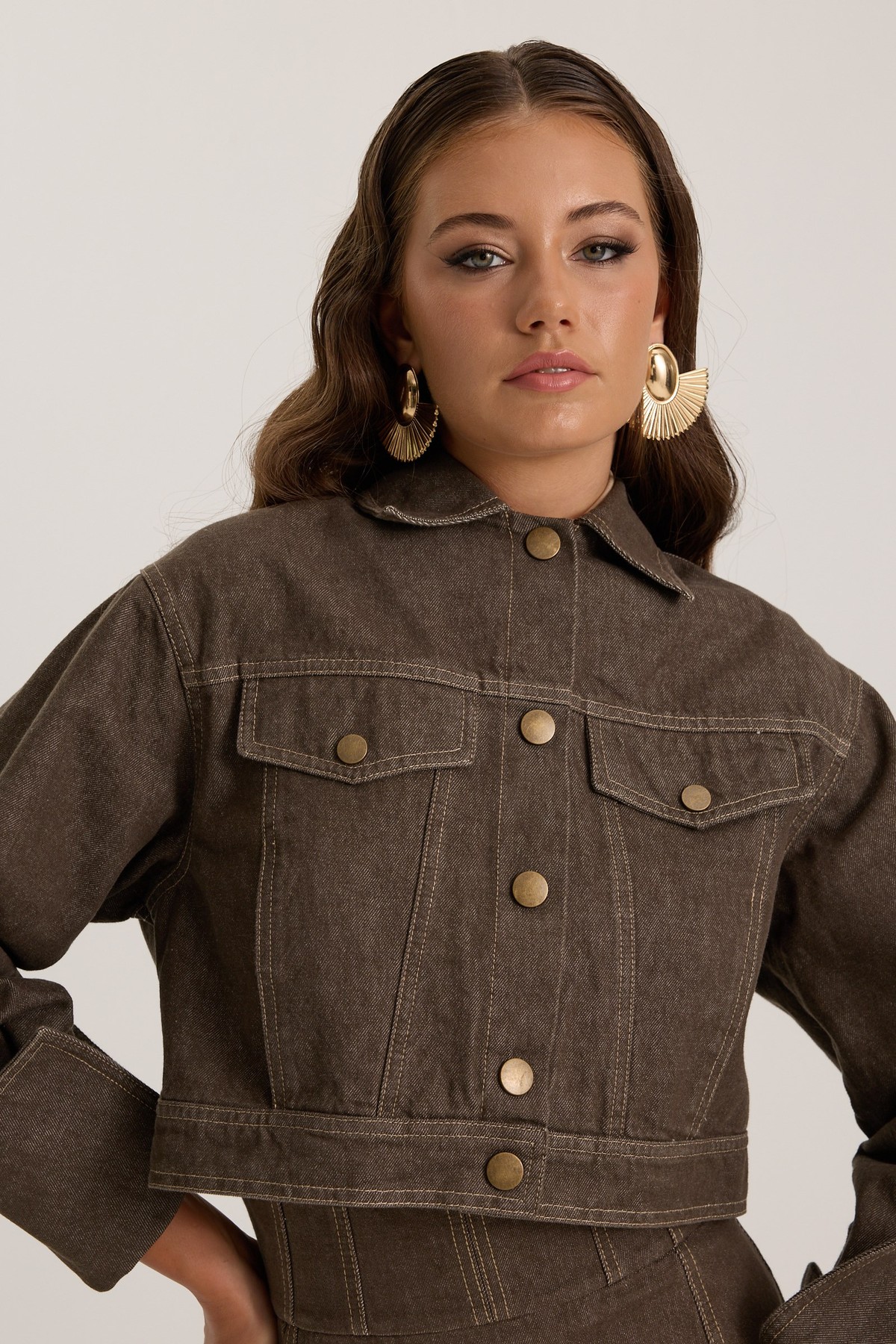 Samantha Denim Jacket DARK GREEN