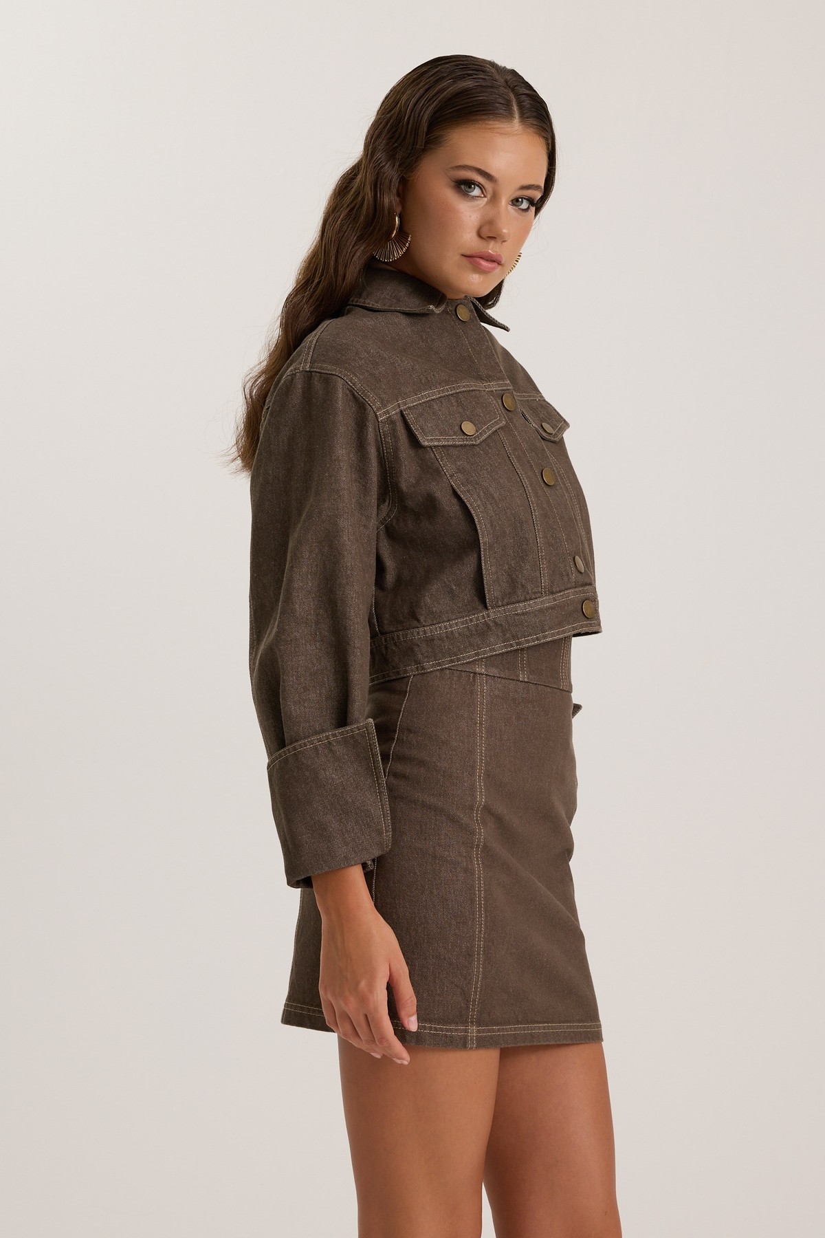 Samantha Denim Jacket DARK GREEN