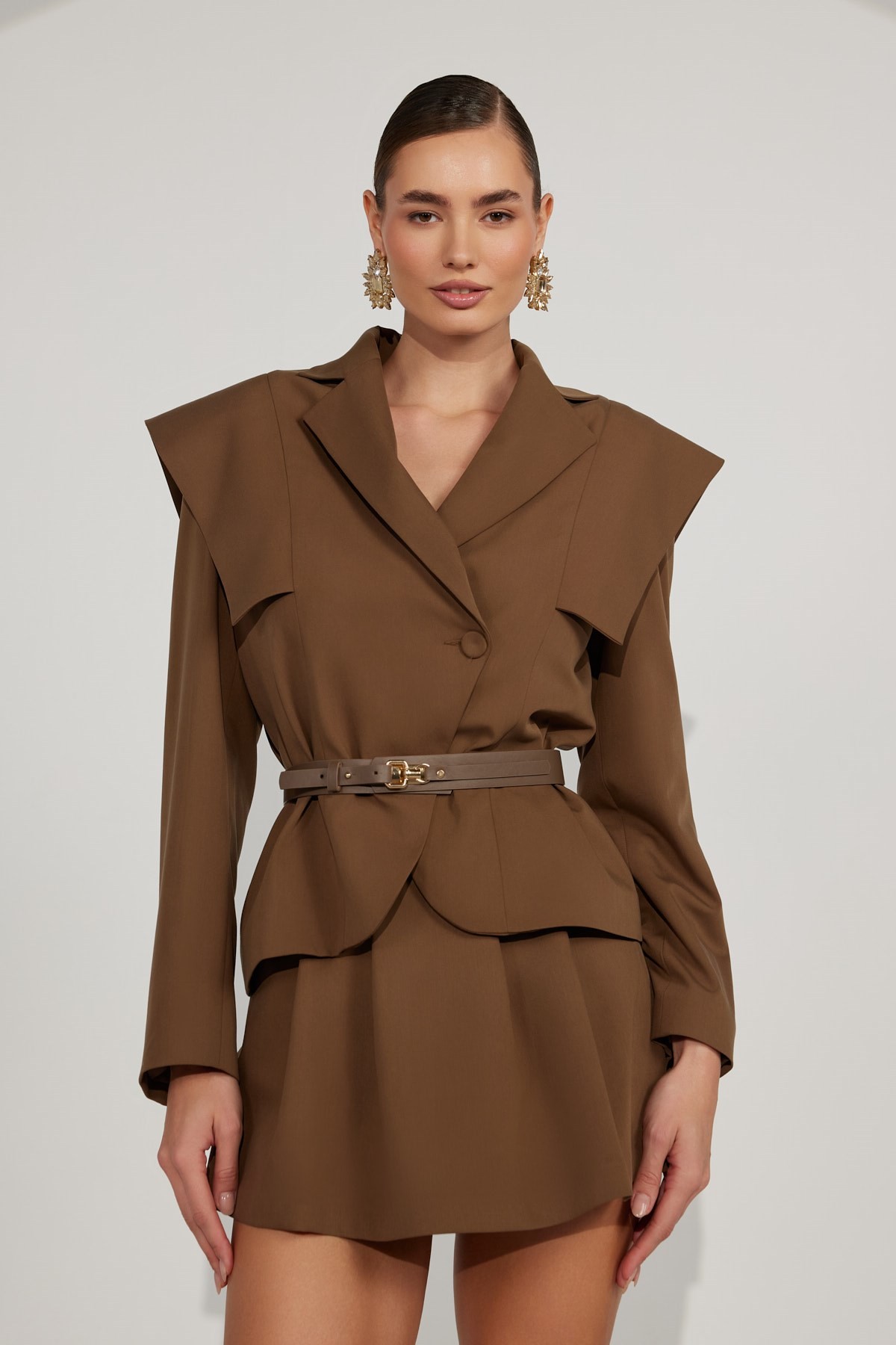 Samantha Mini Short Brown