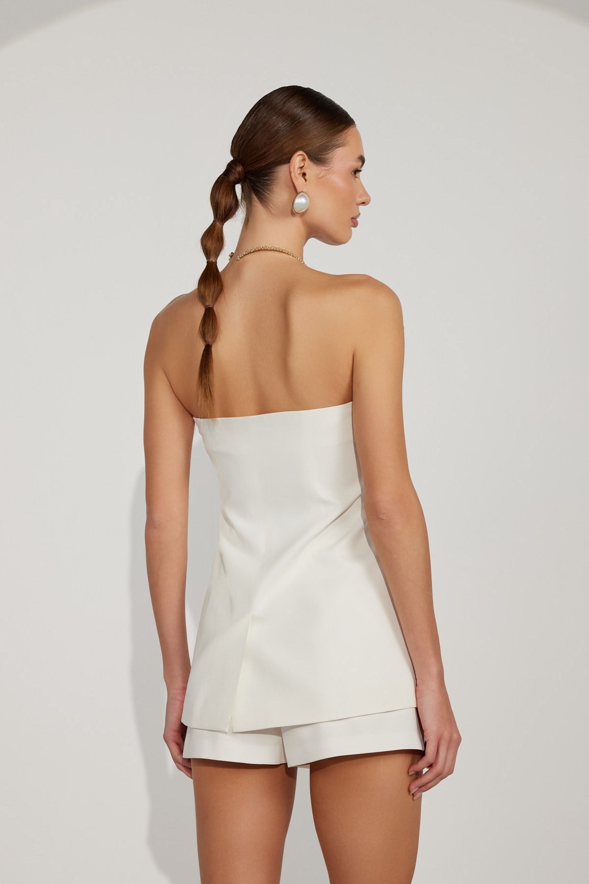 Samantha Mini Short White