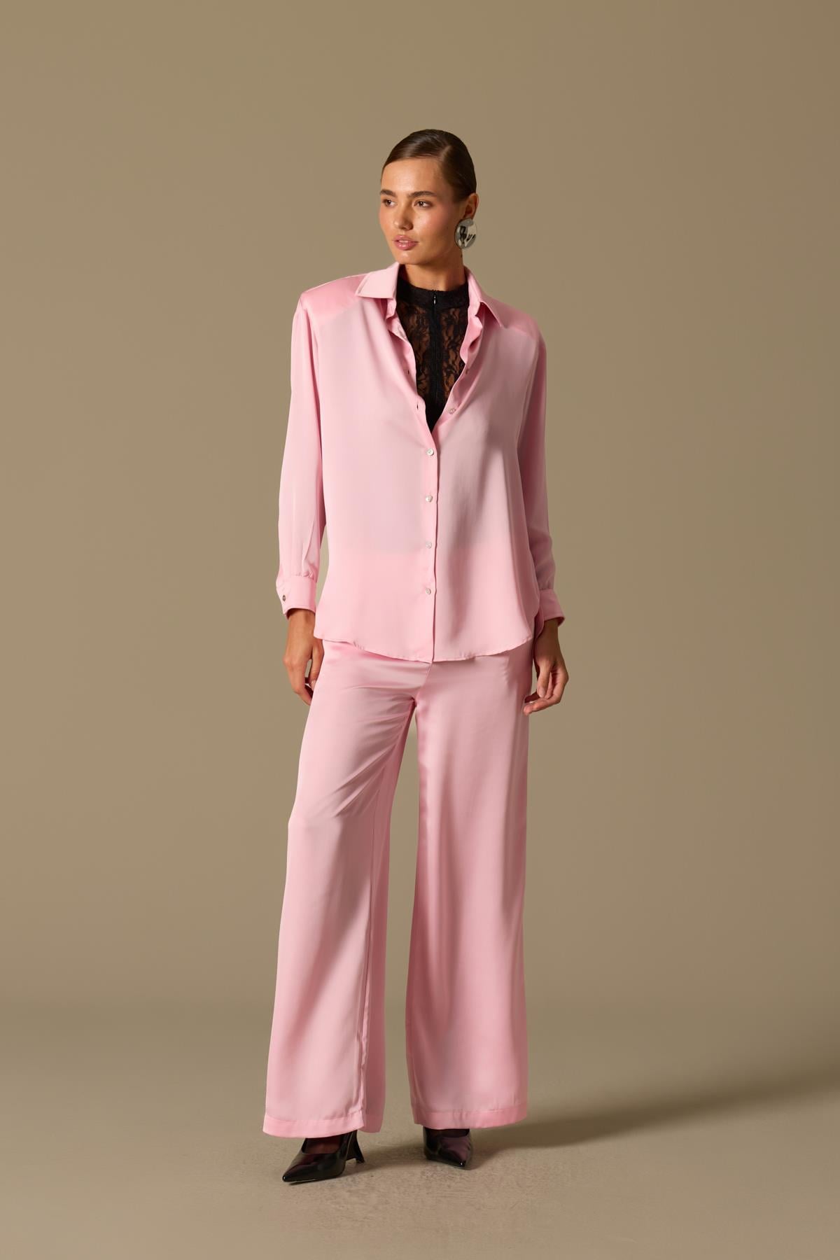 Sateen Touch Pantolon Pink