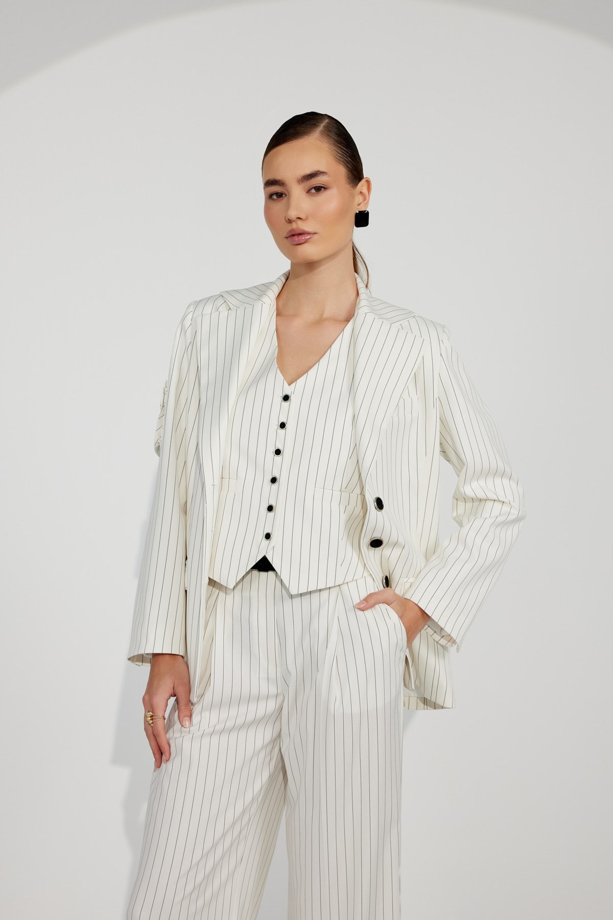 Sculpt Blazer White