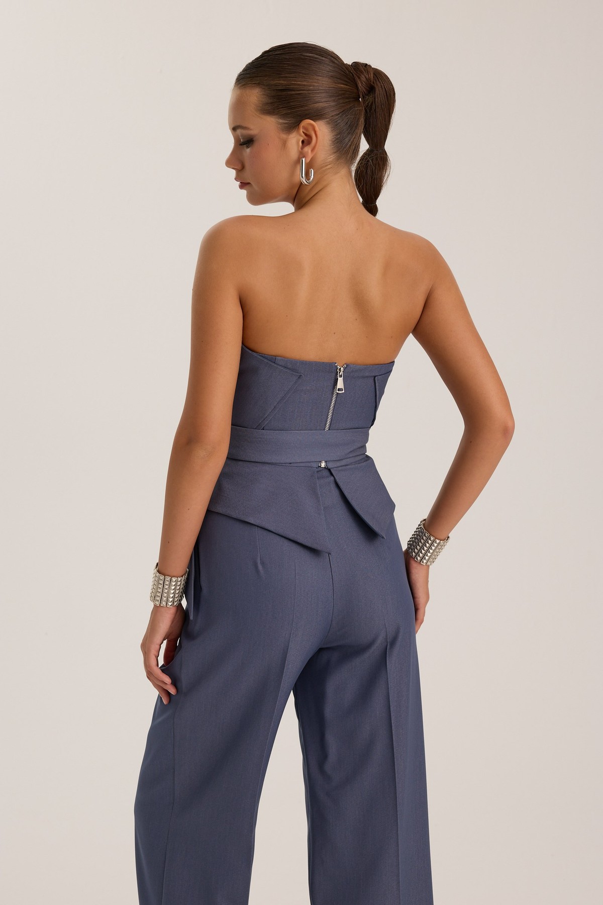 Sculpt Wrap Bustier İndigo