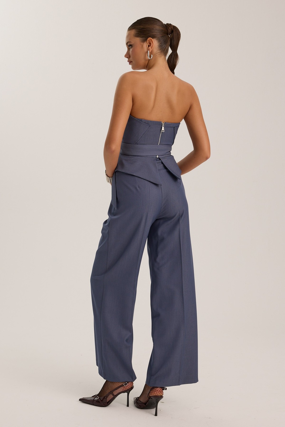 Sculpt Wrap Bustier İndigo