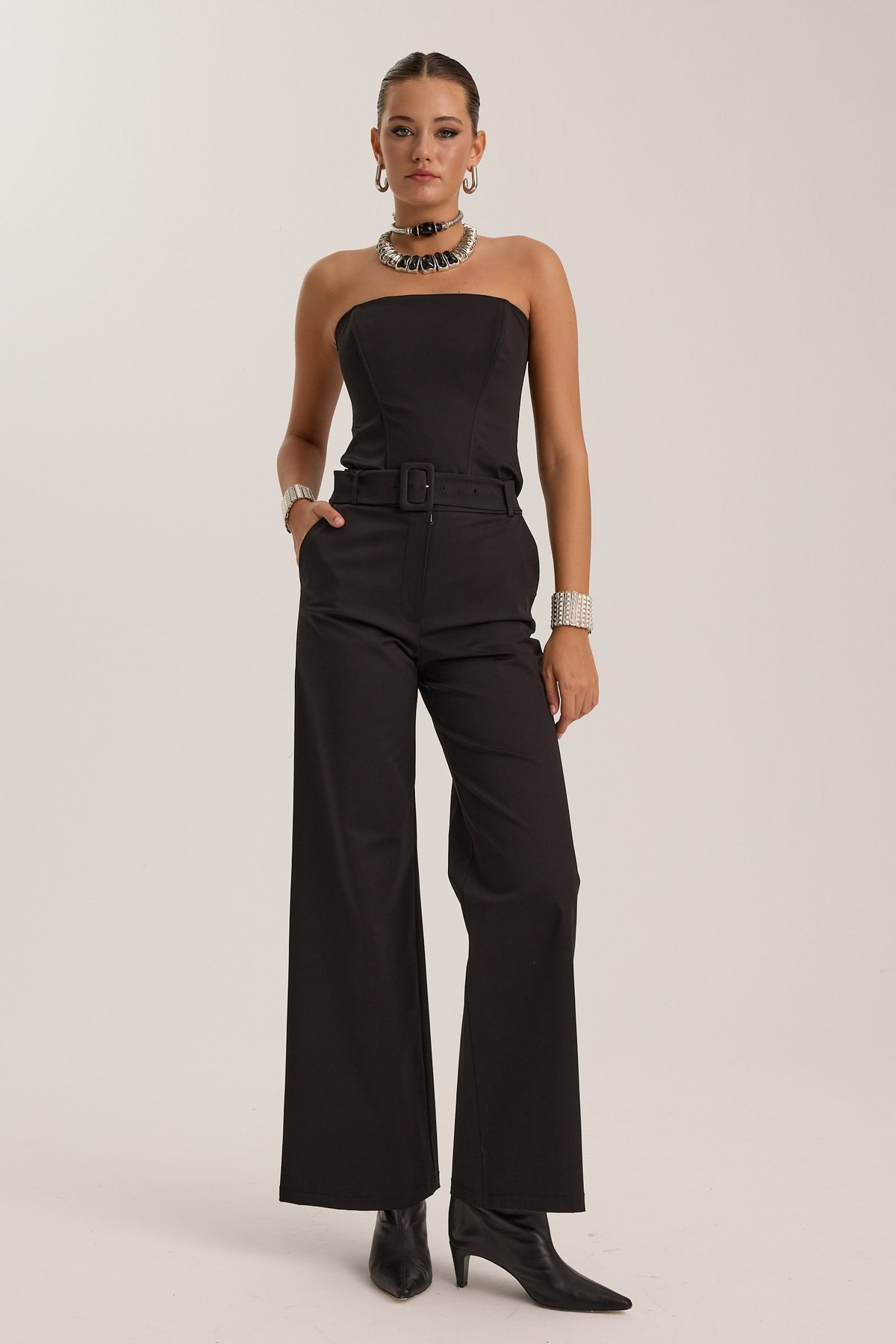 Selena Straight Cut Pant Black