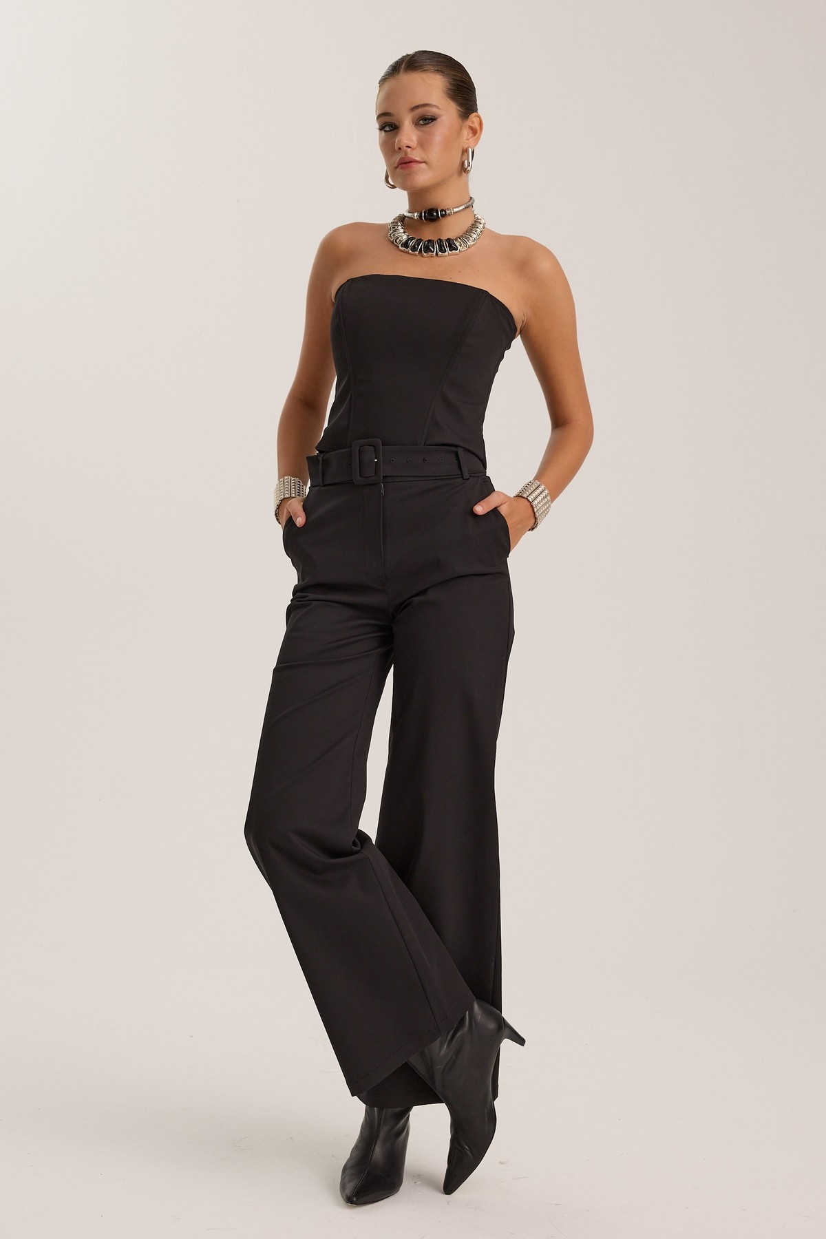 Selena Straight Cut Pant Black