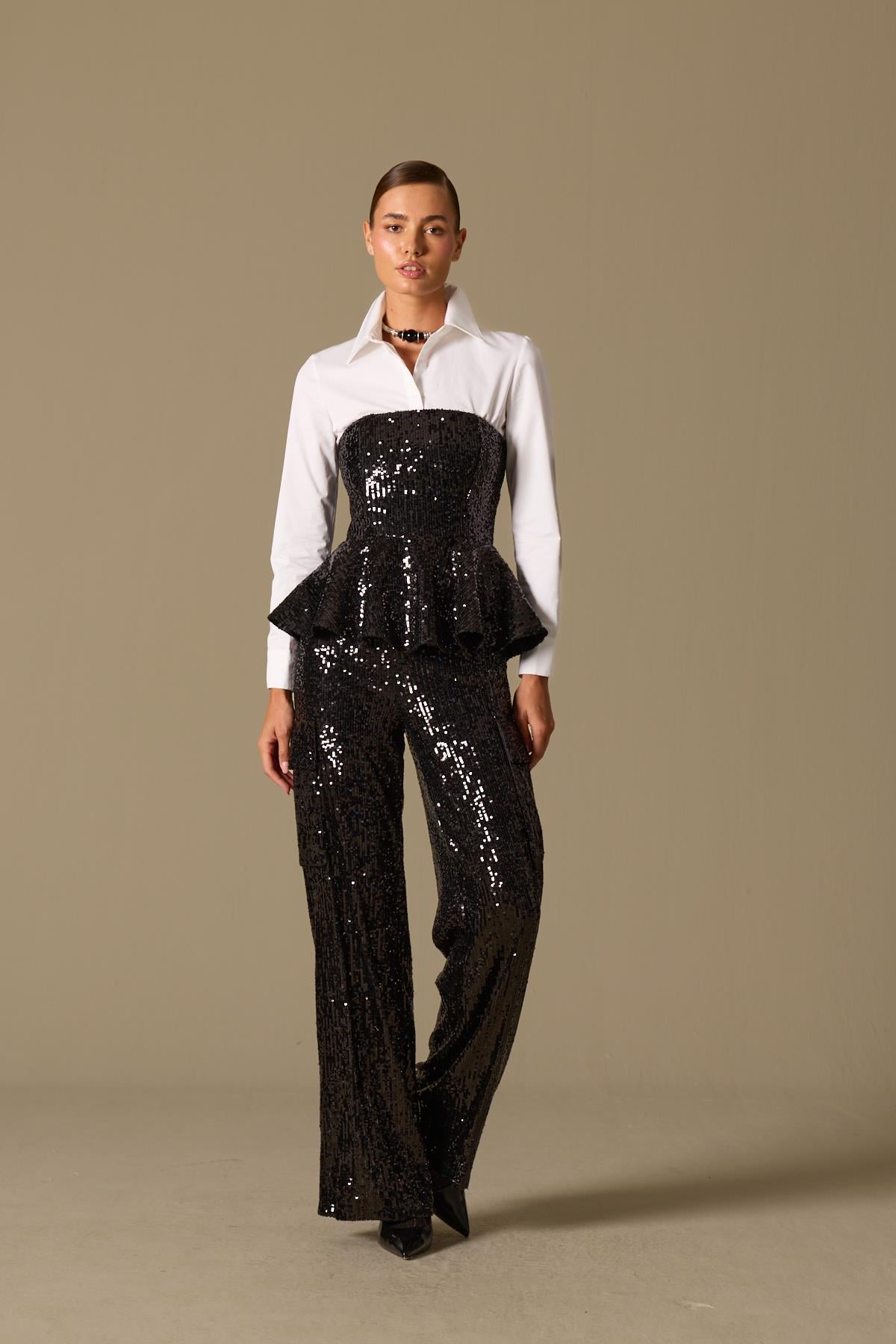 Shine Like A Star Kargo Pantolon Black