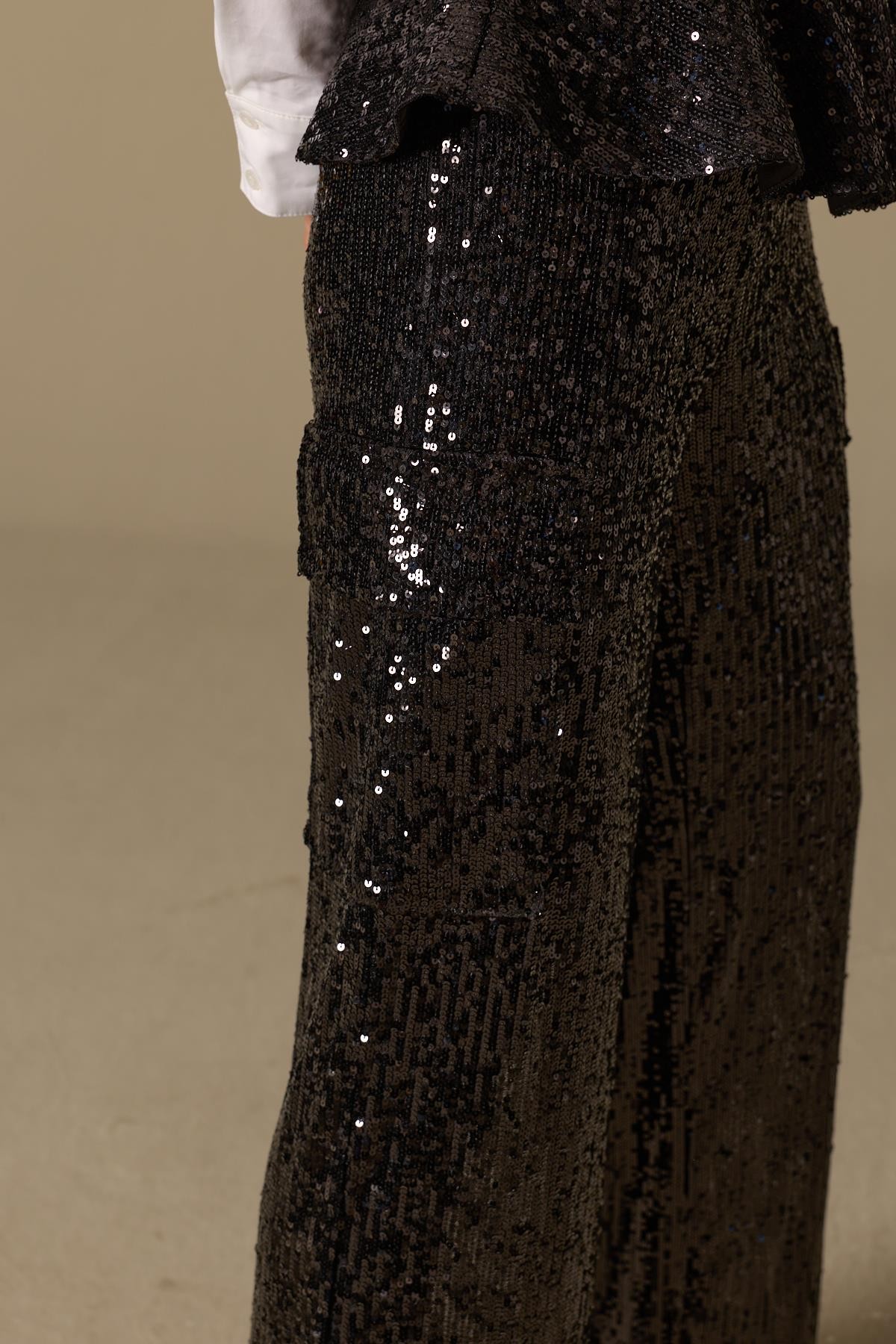 Shine Like A Star Kargo Pantolon Black