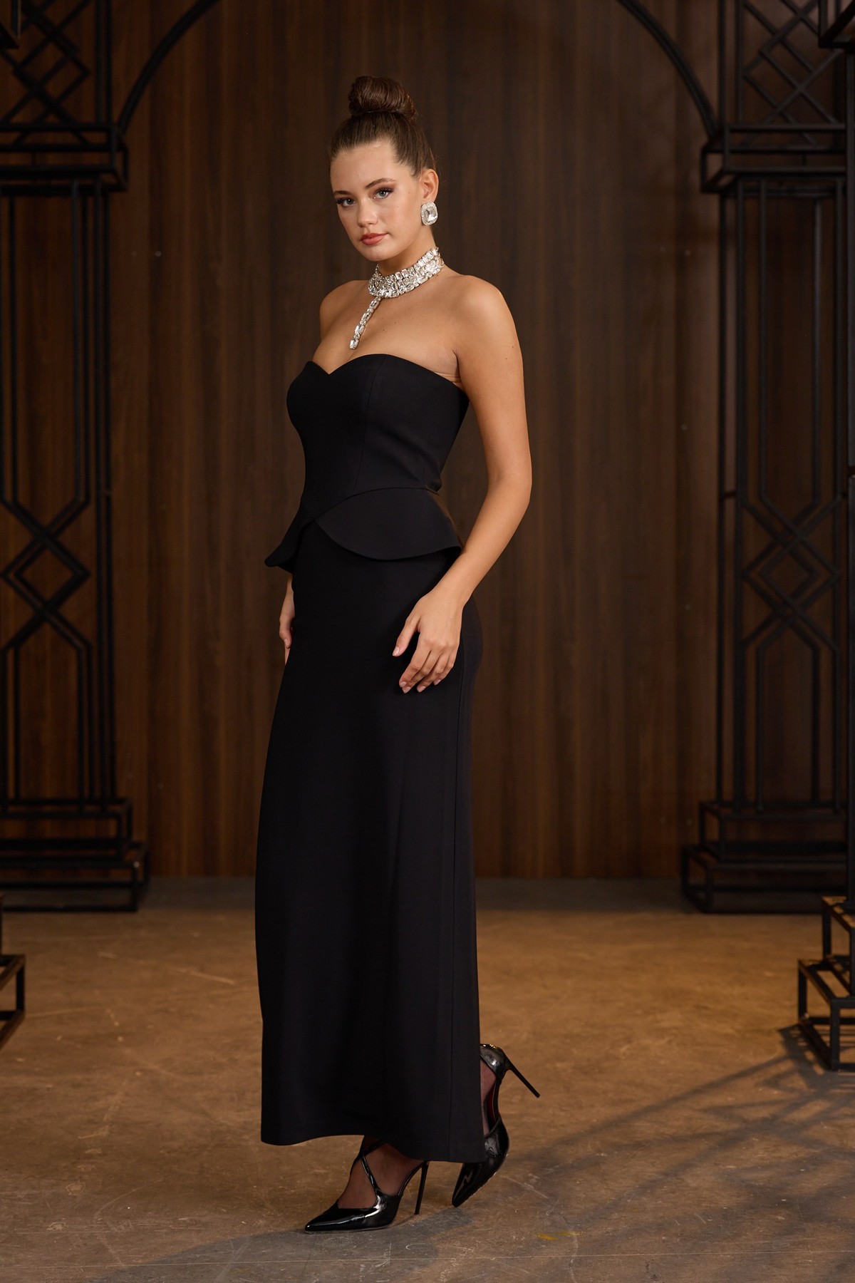 So Chic Maxi Boy Elbise Black