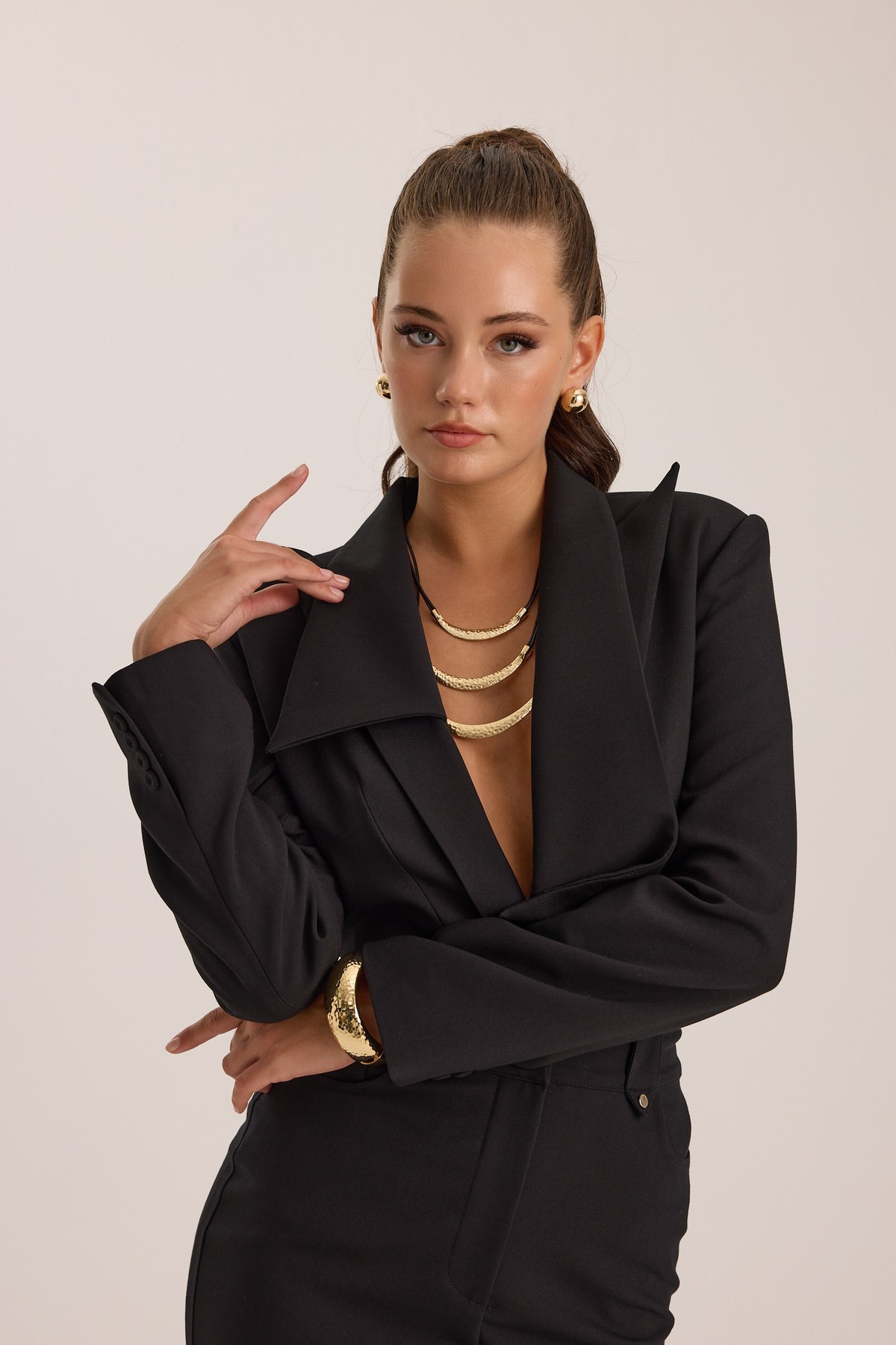 Star blouse Black