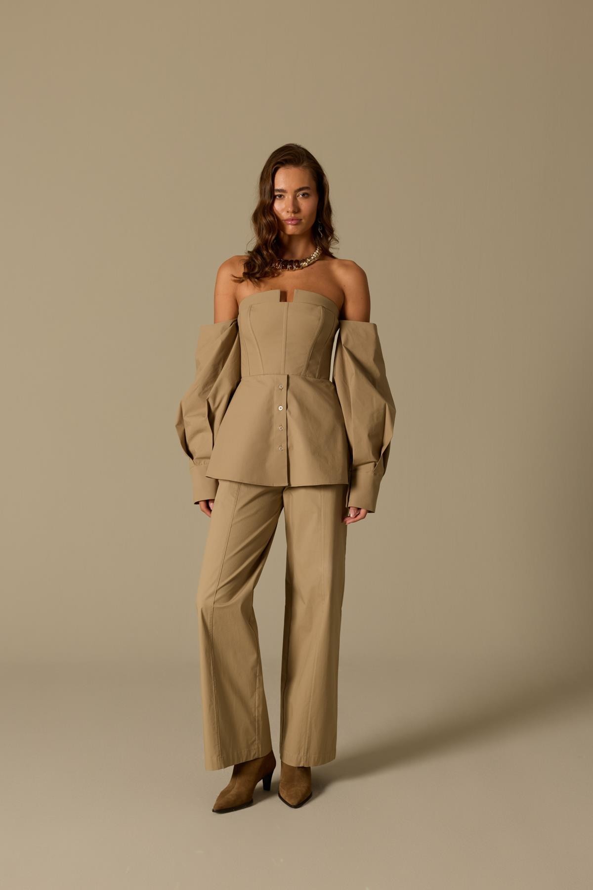 Star Pants Beige
