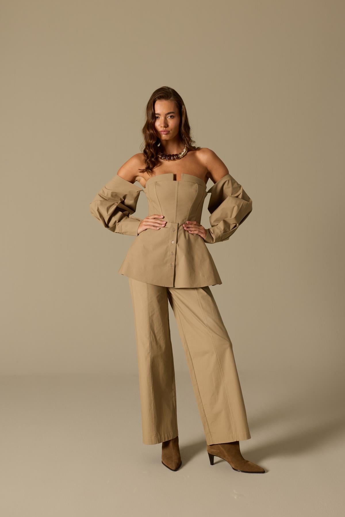 Star Pants Beige