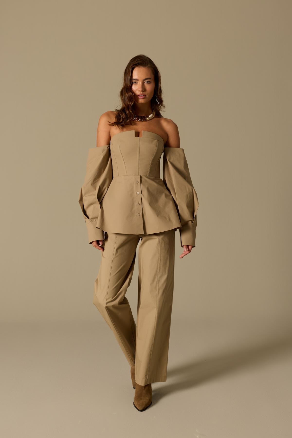 Star Pants Beige