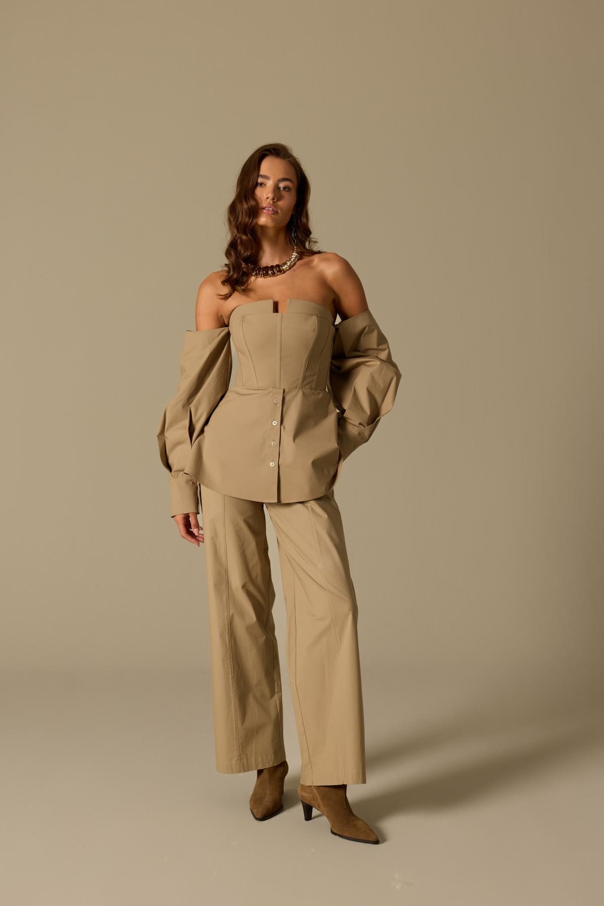 Star Pants Beige