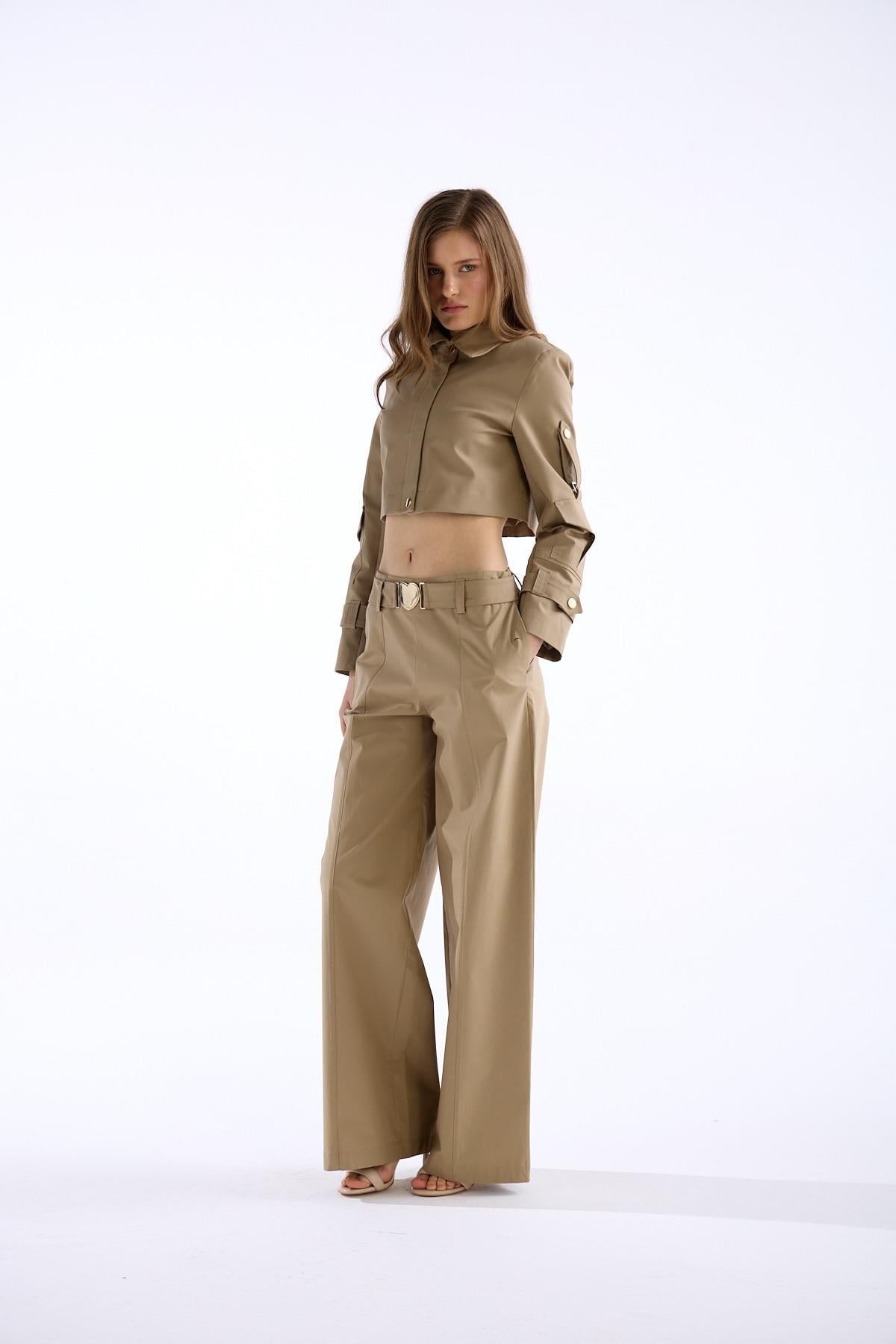 Star Pants Bronze Brown