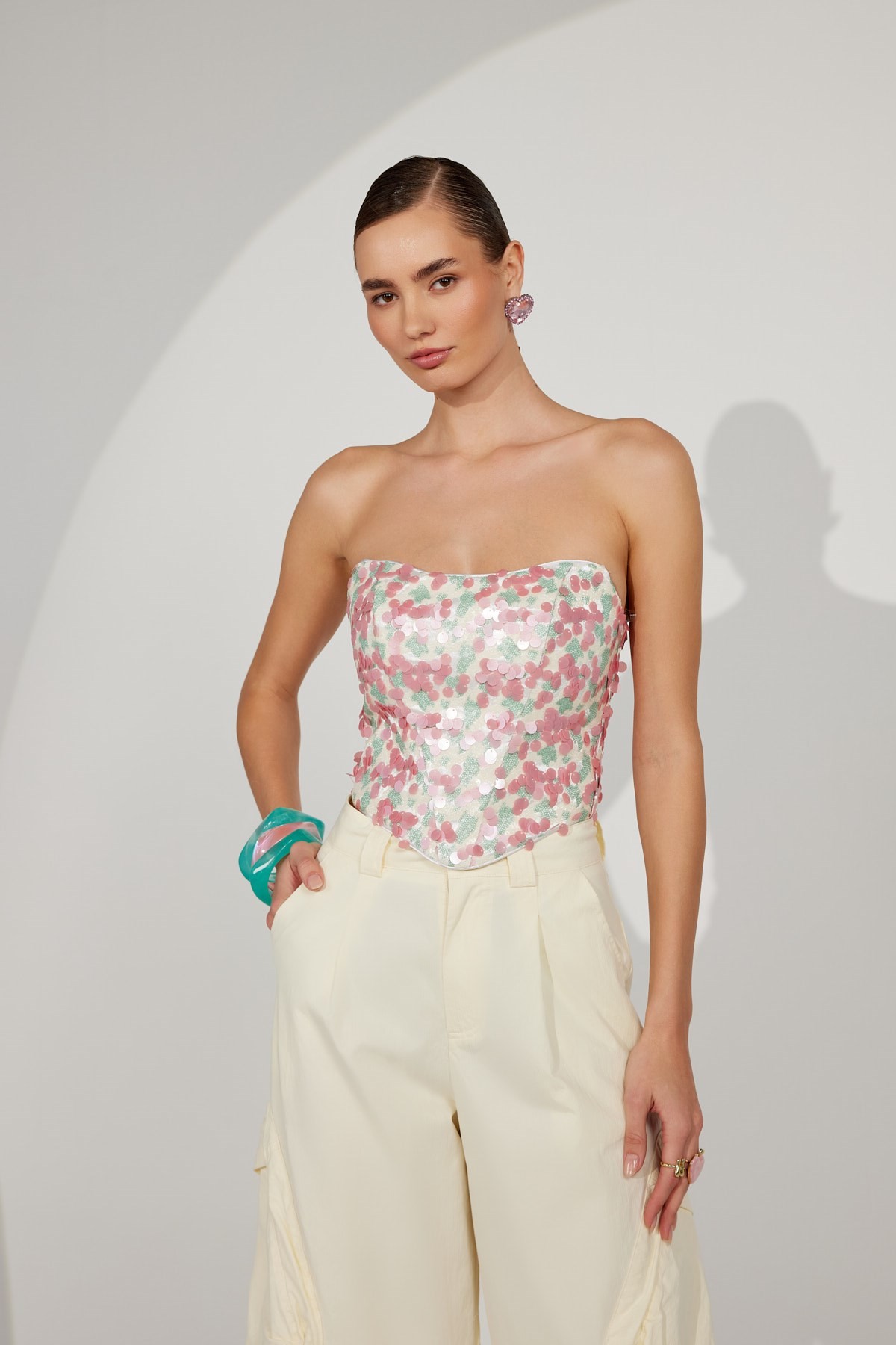 Starlit Corset Straplez Büstiyer DESENLİ