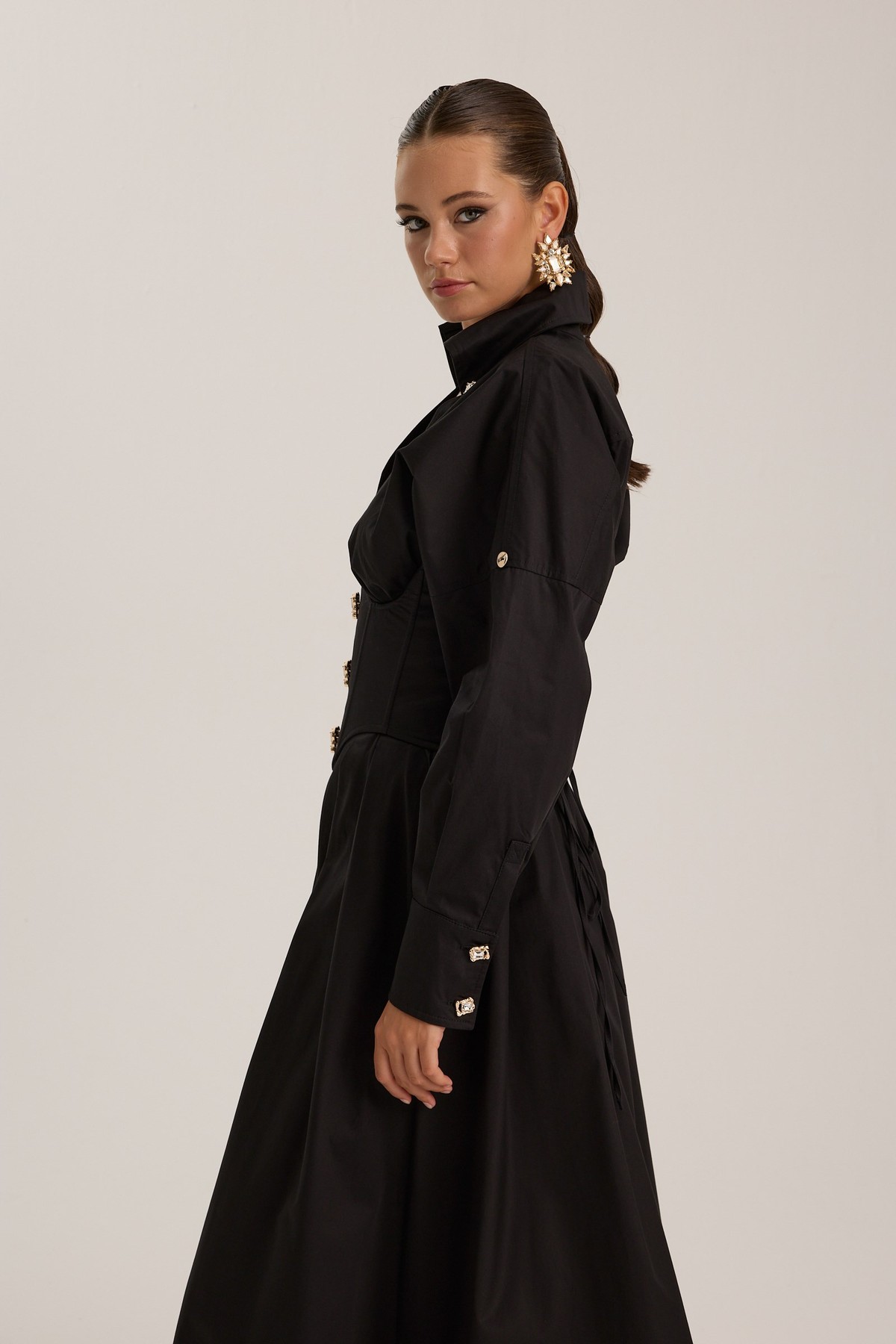 Tailored Grace Dress Black