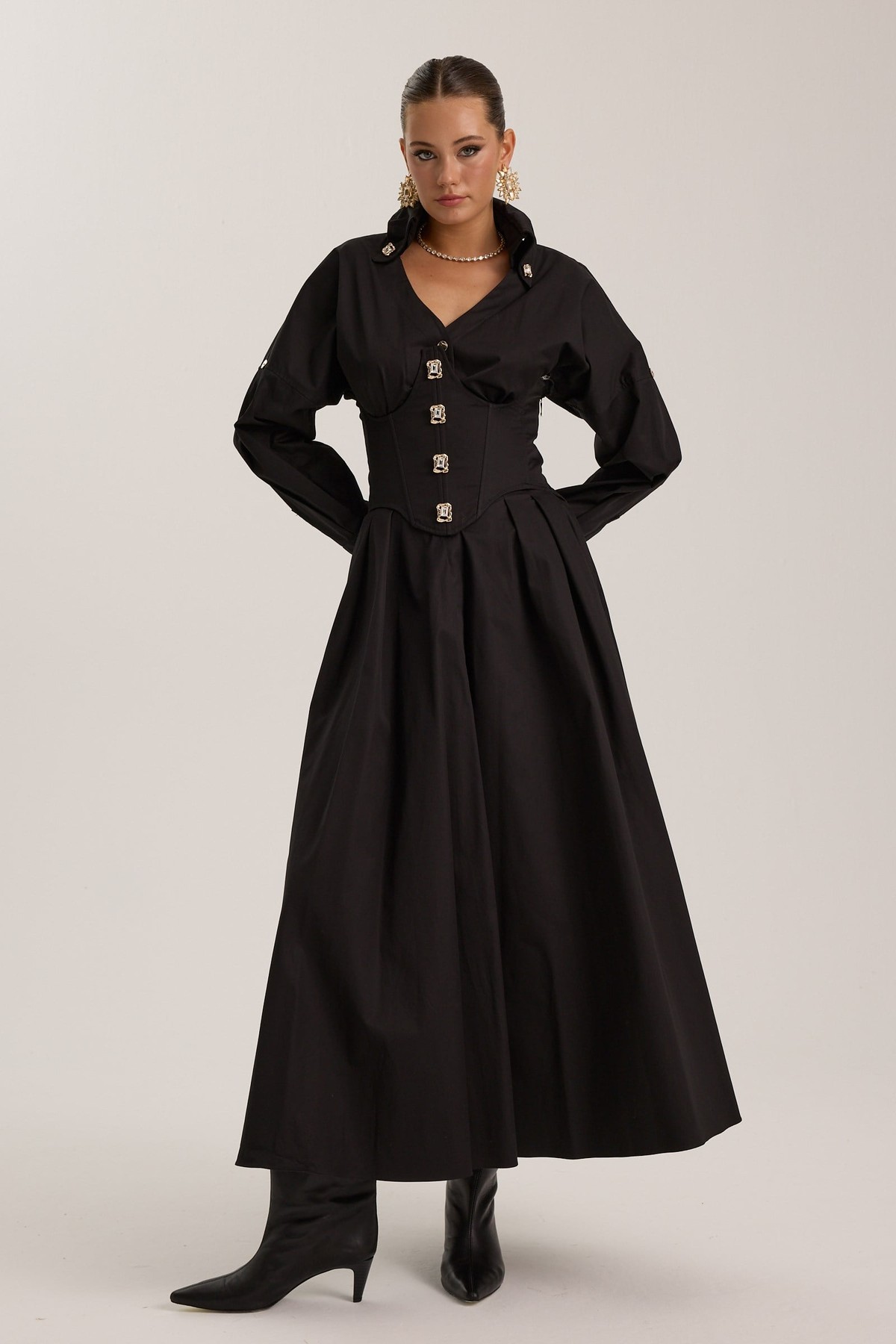 Tailored Grace Dress Black