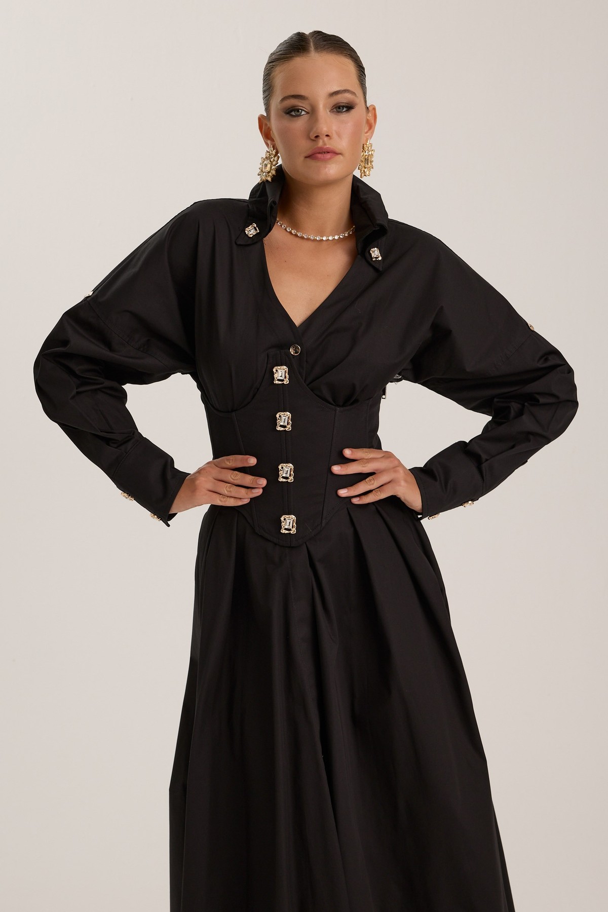 Tailored Grace Dress Black