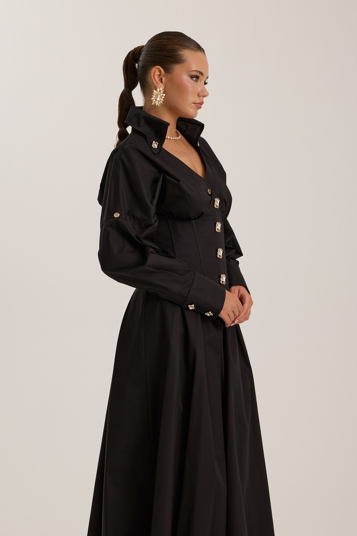 Tailored Grace Dress Black