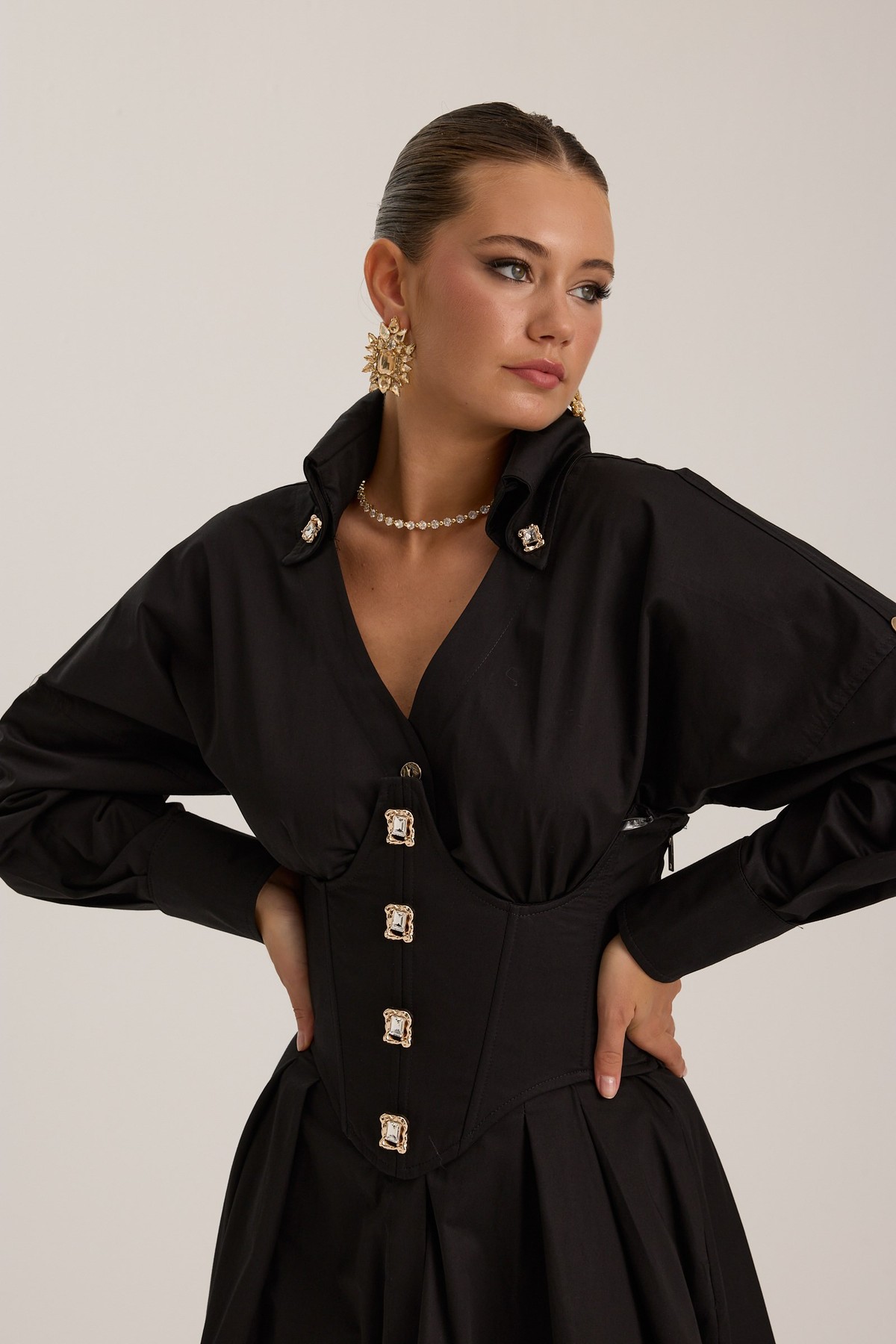Tailored Grace Dress Black