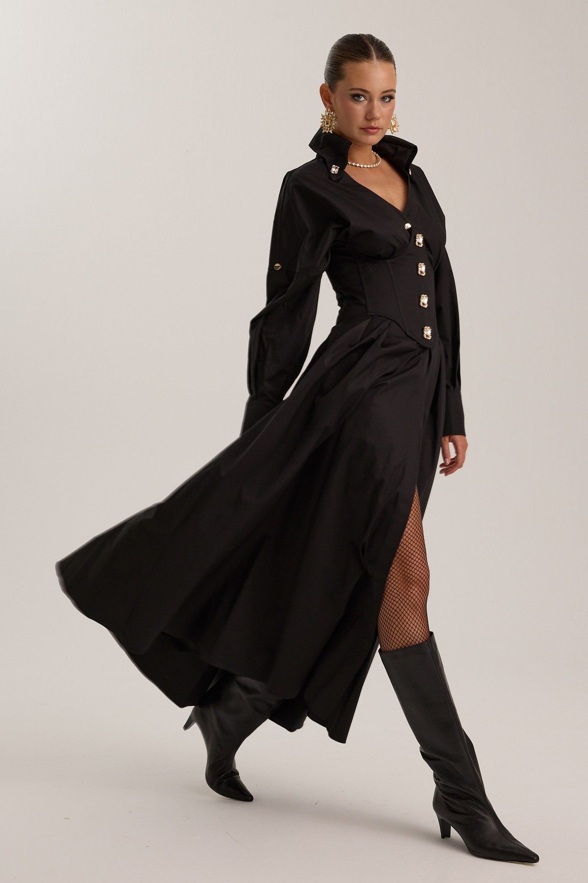 Tailored Grace Dress Black
