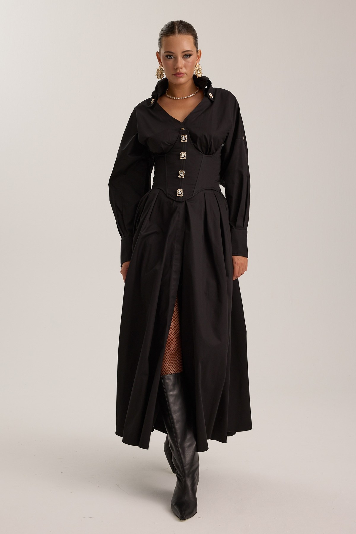 Tailored Grace Dress Black