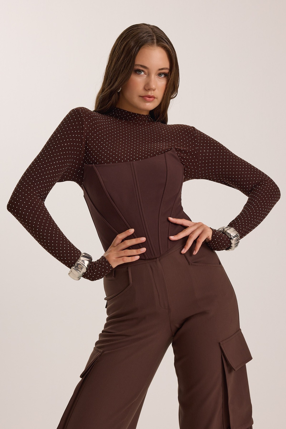 The After Dark Bodysuit Brown