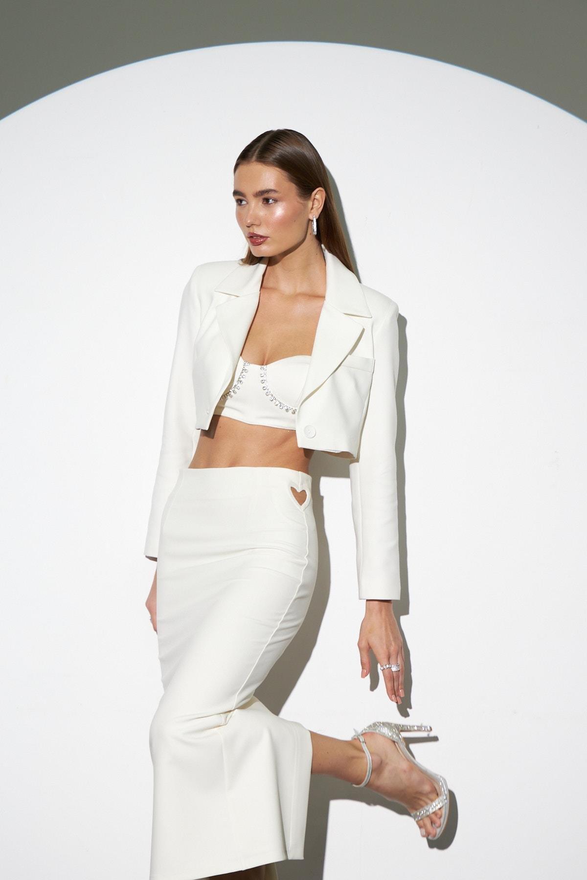 The Amour Iconic Skirt Ecru