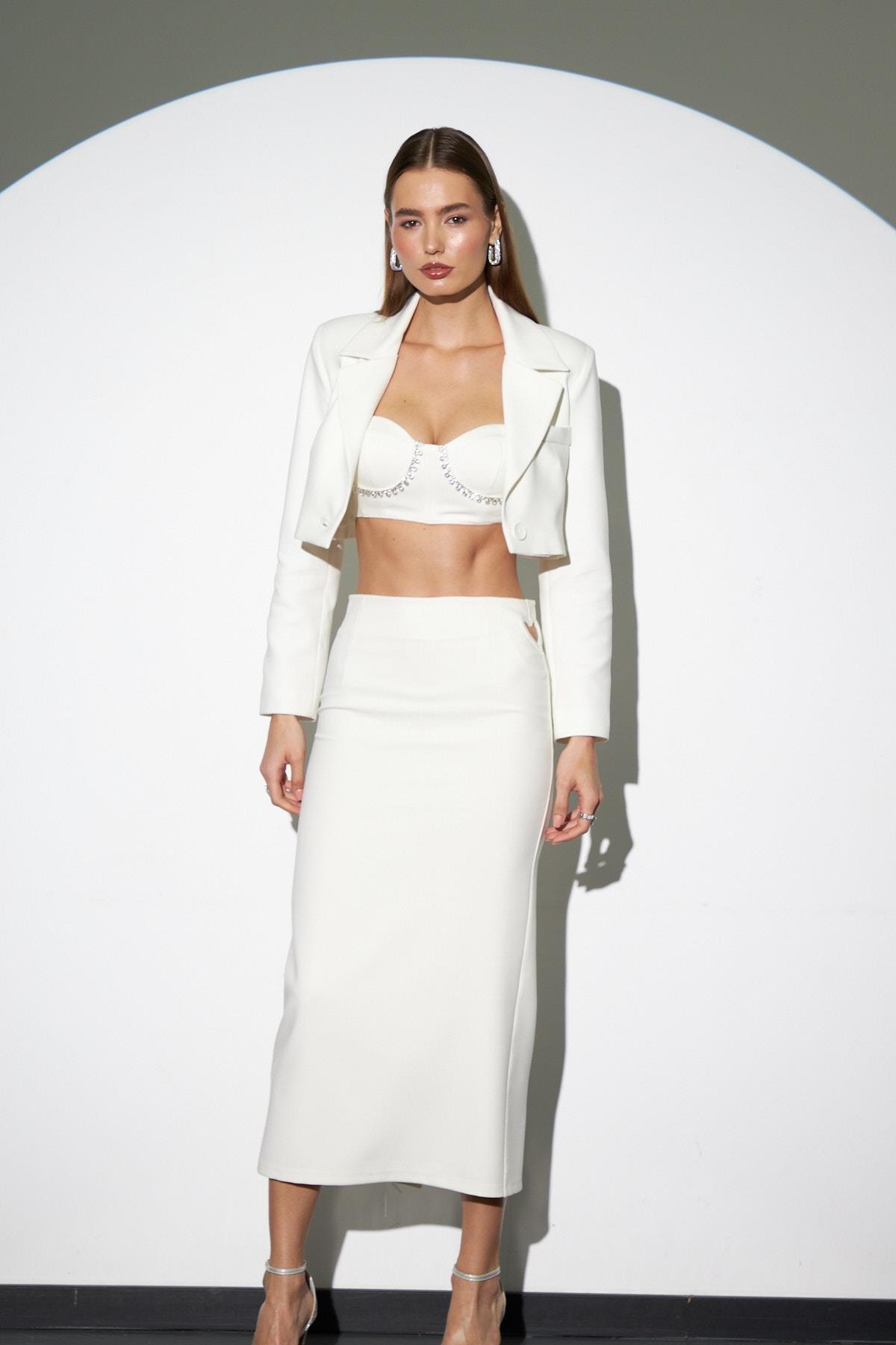 The Amour Iconic Skirt Ecru