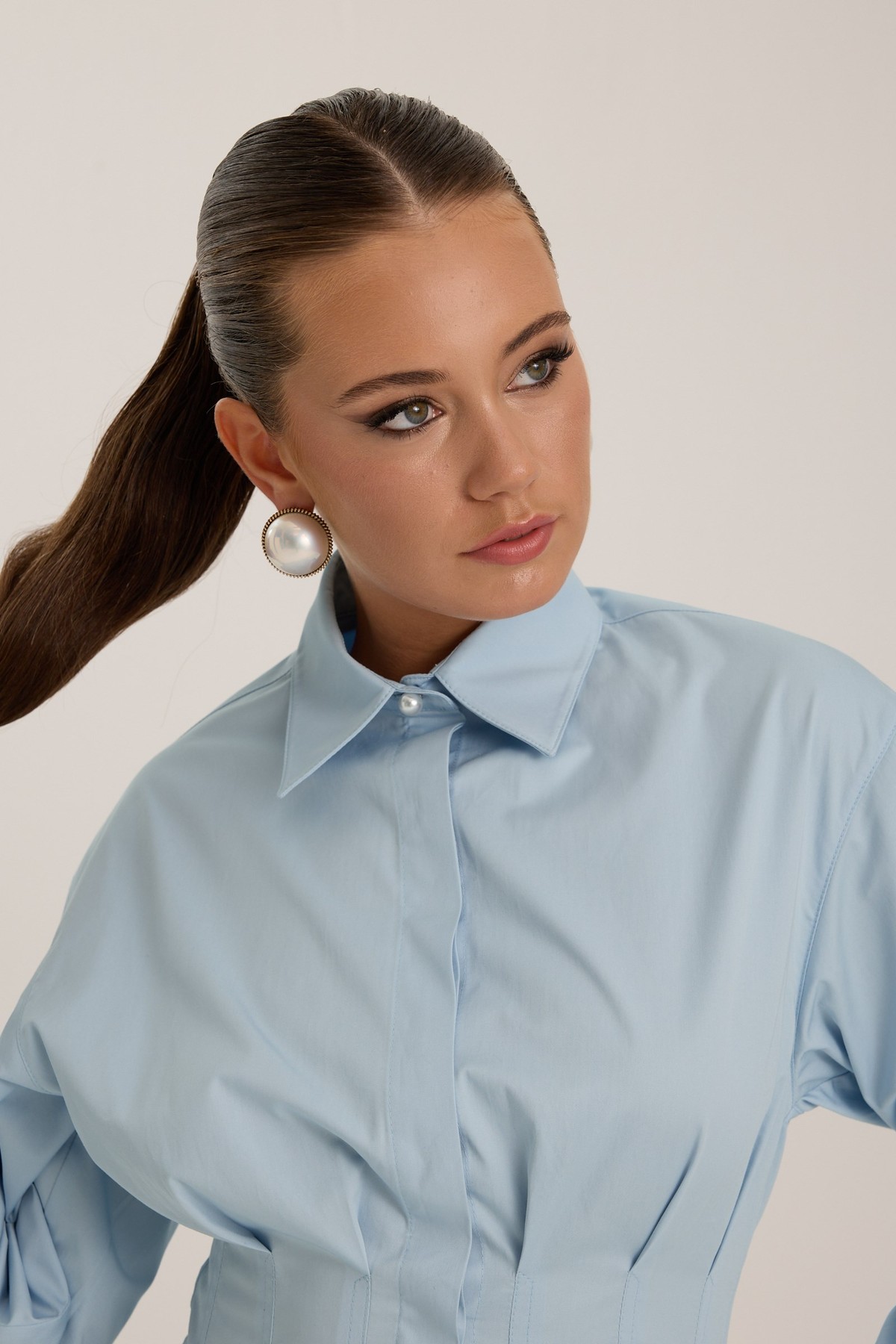 The Cinch Shirt Blue