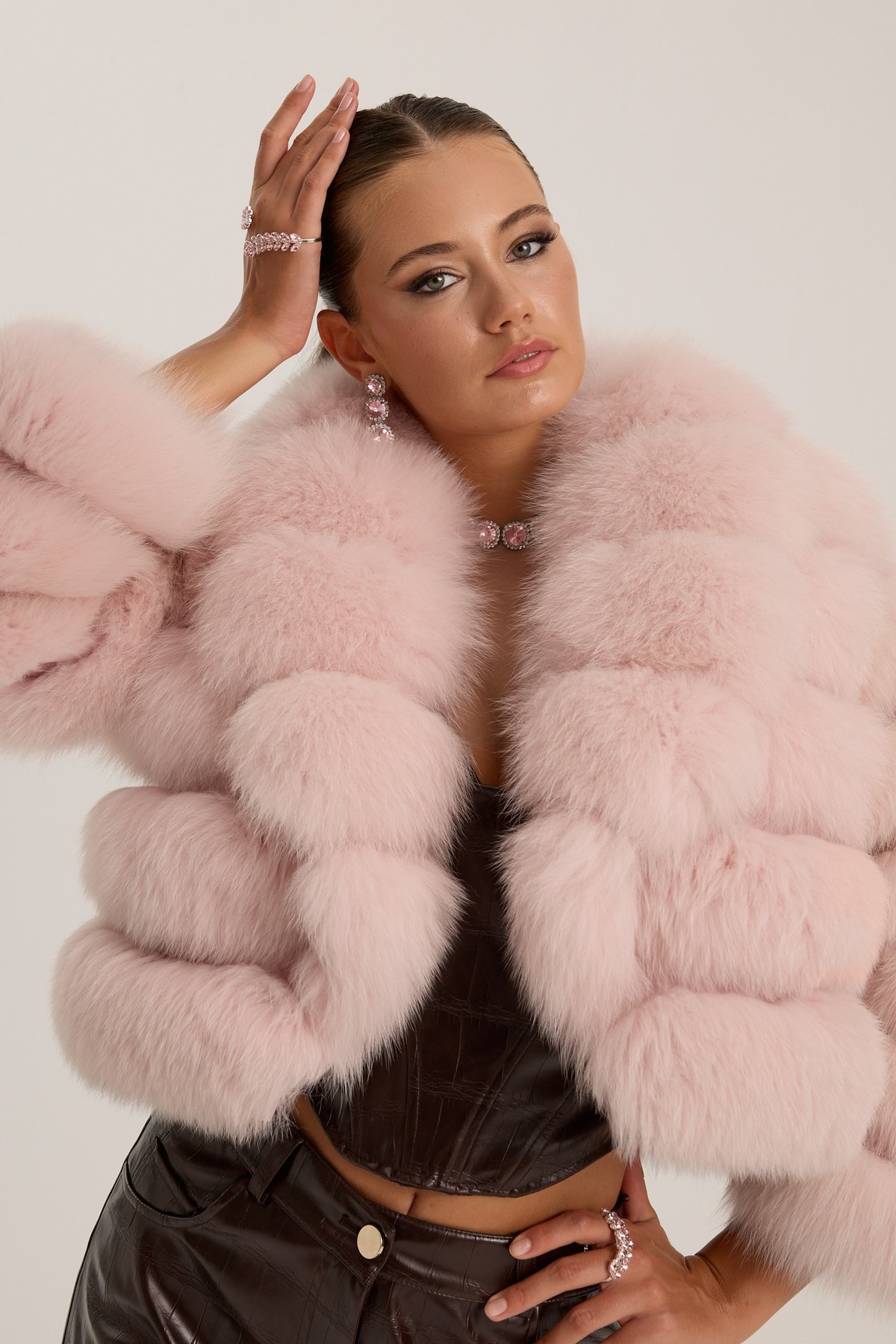 The Cloud Fur Jacket Pink