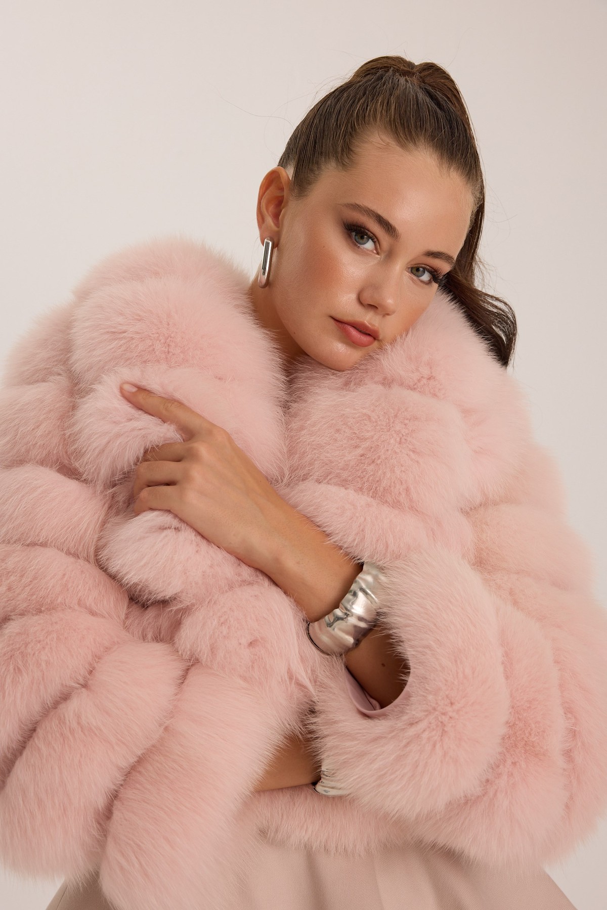 The Cloud Fur Jacket Pink
