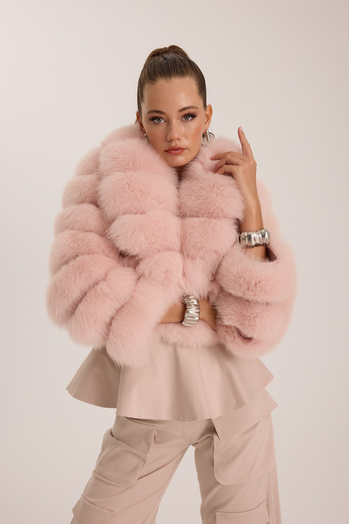 The Cloud Fur Jacket Pink