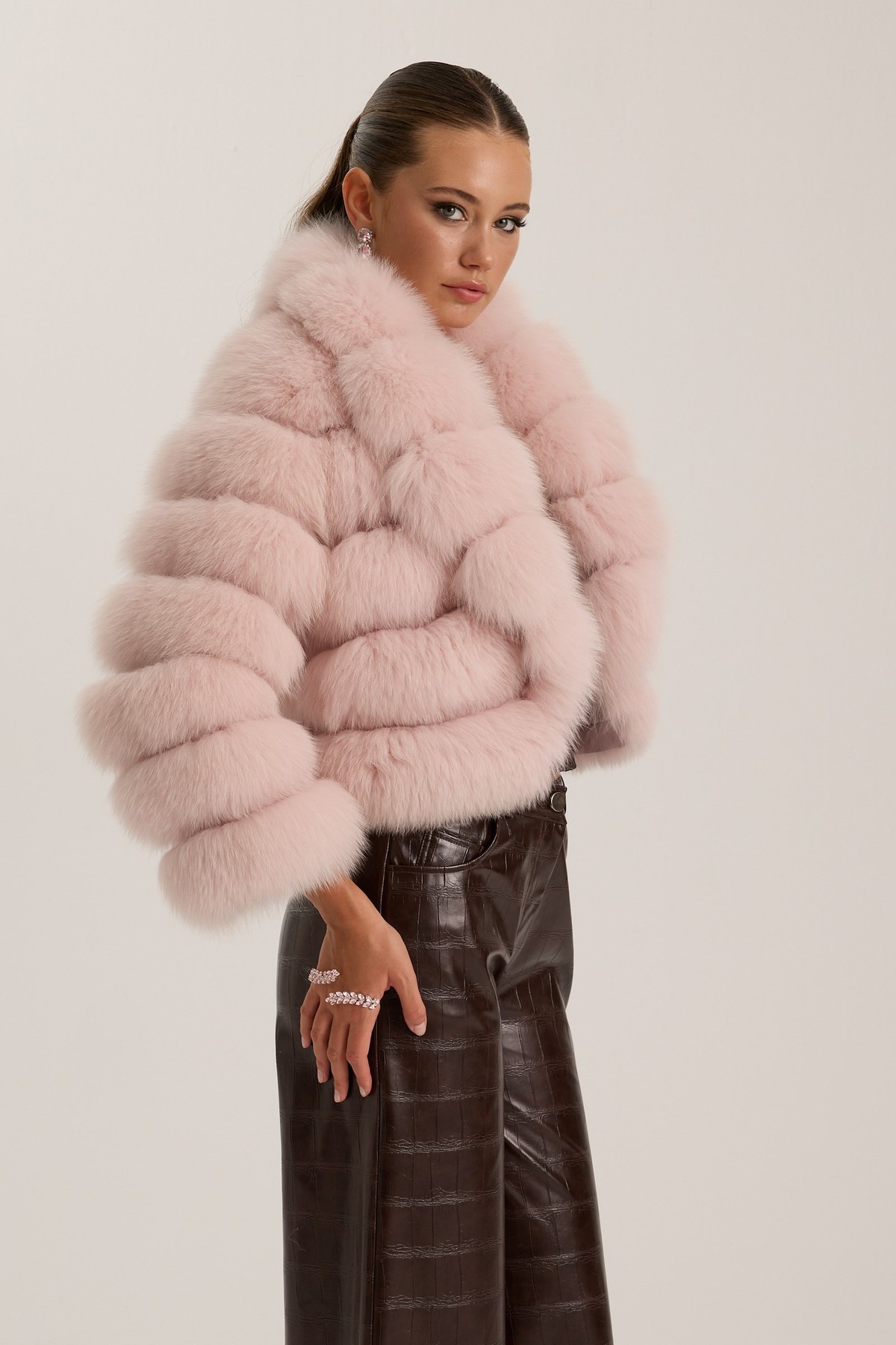 The Cloud Fur Jacket Pink