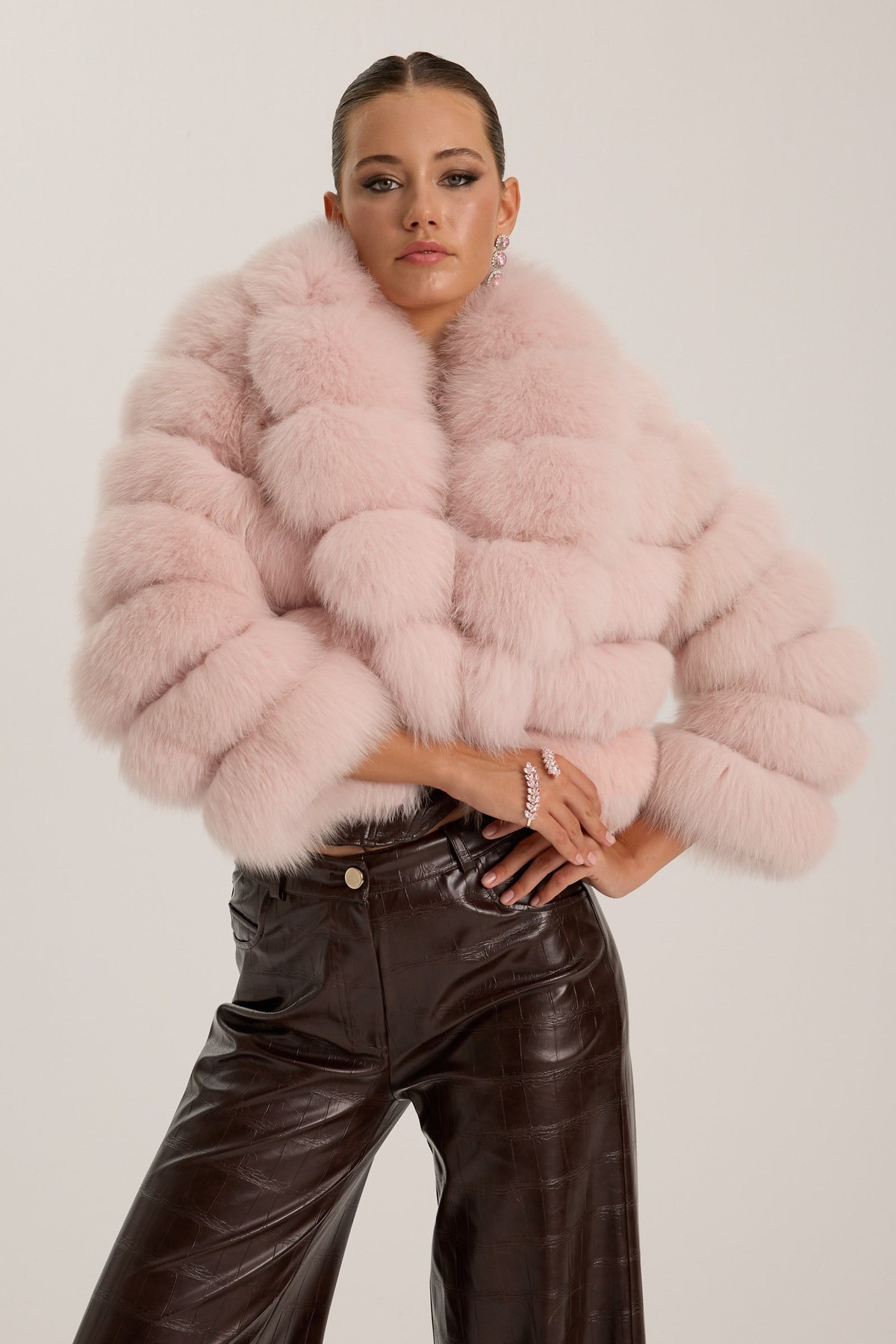 The Cloud Fur Jacket Pink